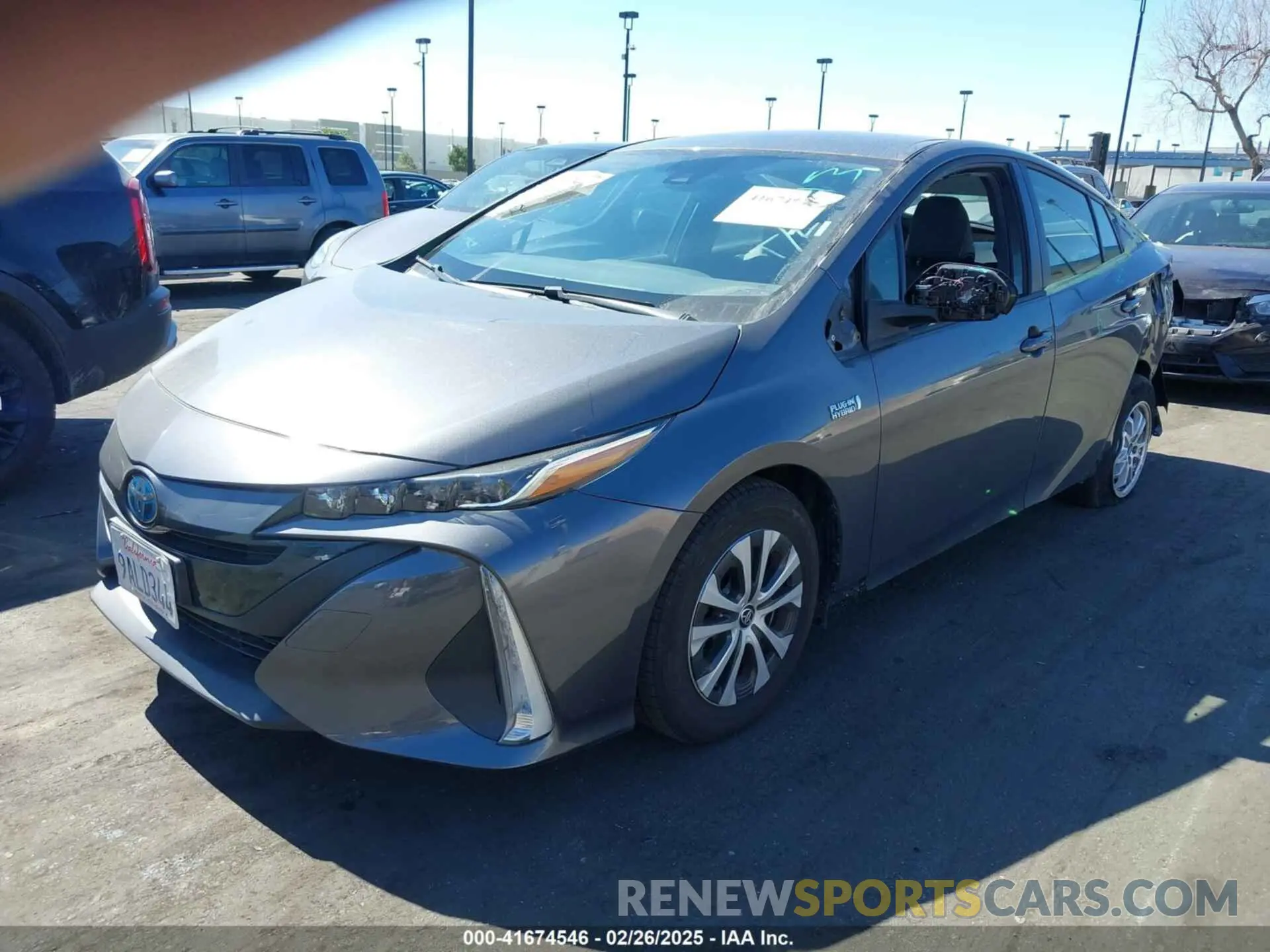 2 fotografías del automóvil dañado JTDKAMFP0N3210606 TOYOTA PRIUS PRIME 2022