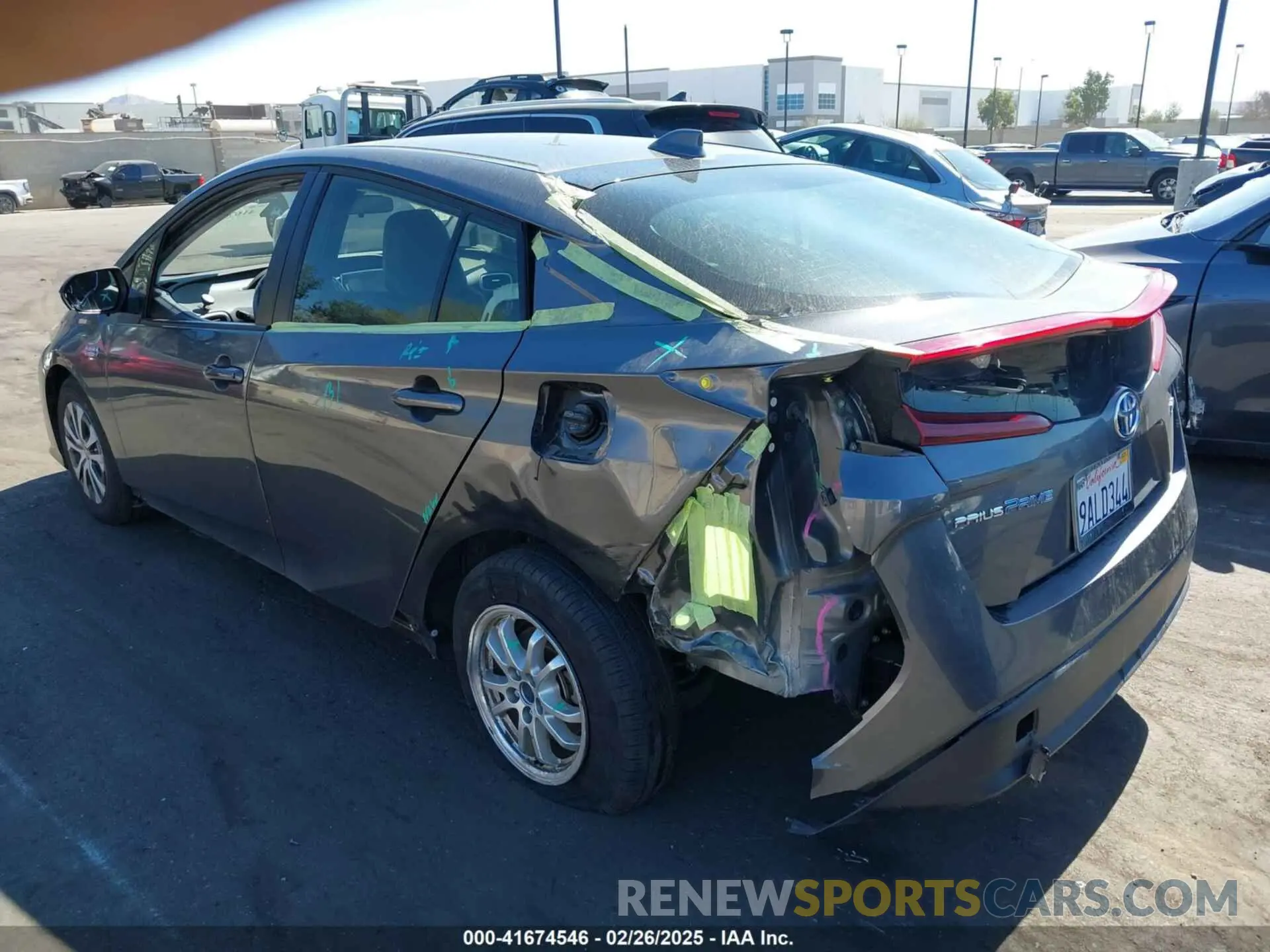 3 fotografías del automóvil dañado JTDKAMFP0N3210606 TOYOTA PRIUS PRIME 2022