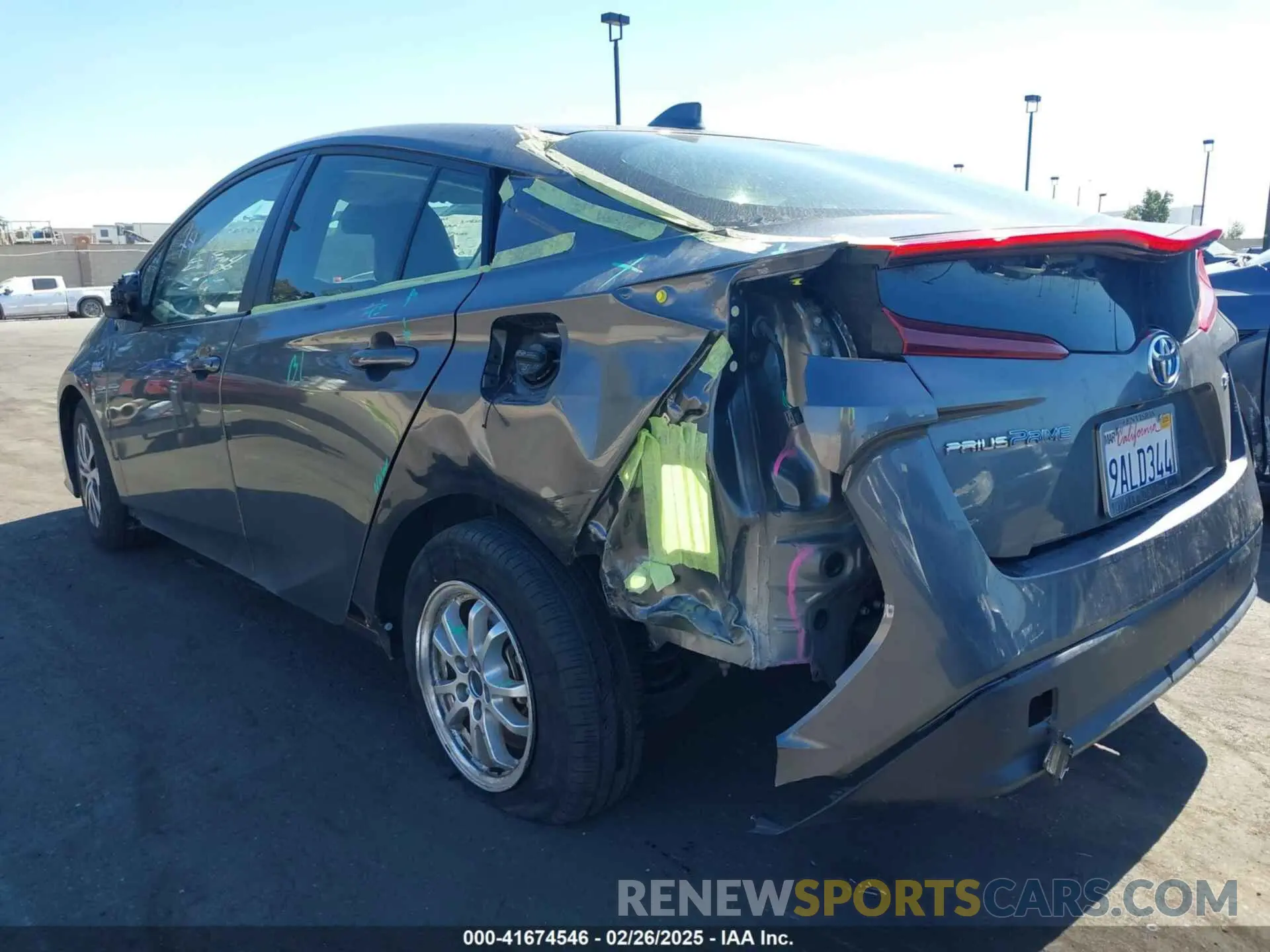 6 fotografías del automóvil dañado JTDKAMFP0N3210606 TOYOTA PRIUS PRIME 2022