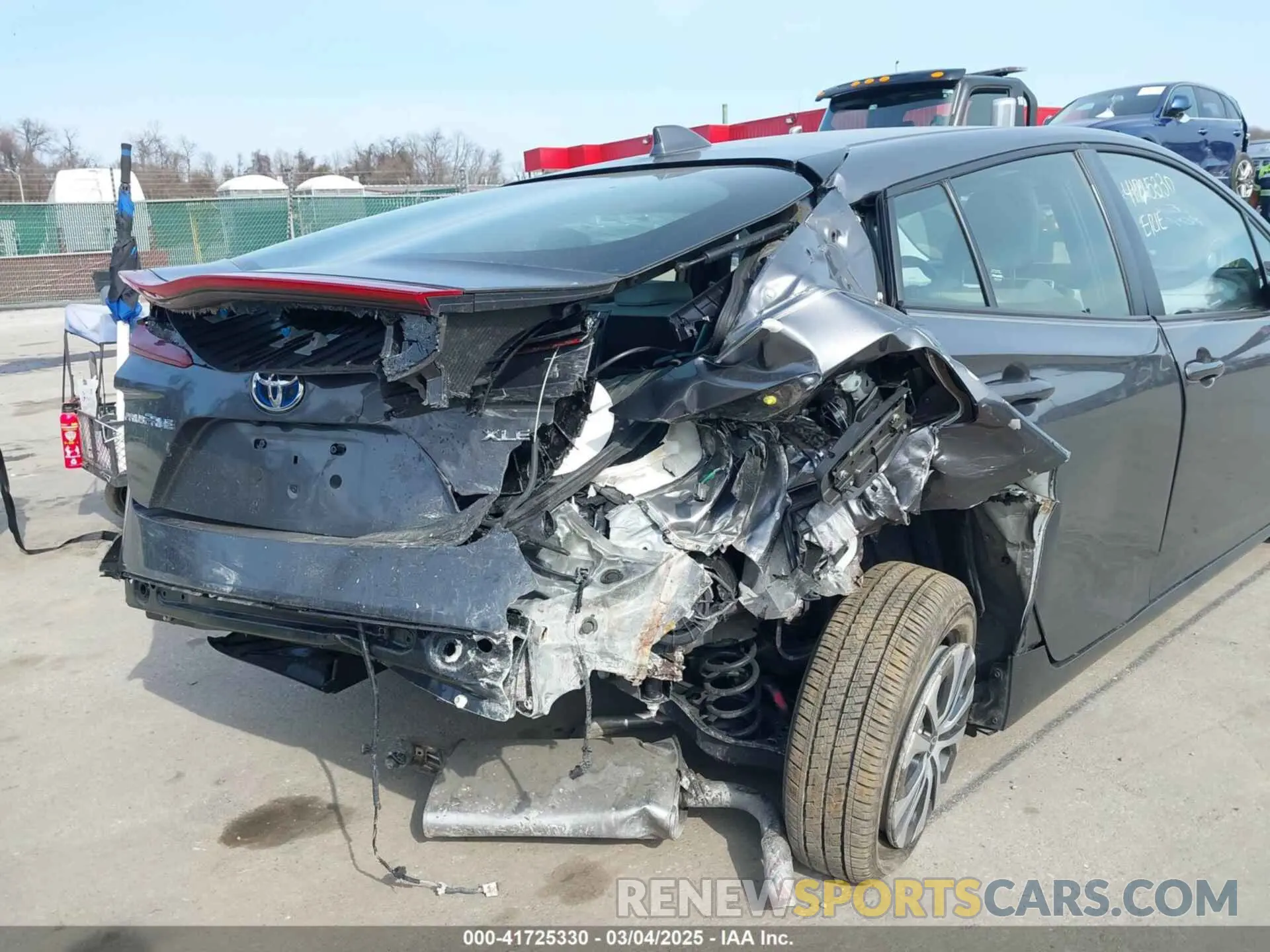 6 fotografías del automóvil dañado JTDKAMFP0N3220004 TOYOTA PRIUS PRIME 2022