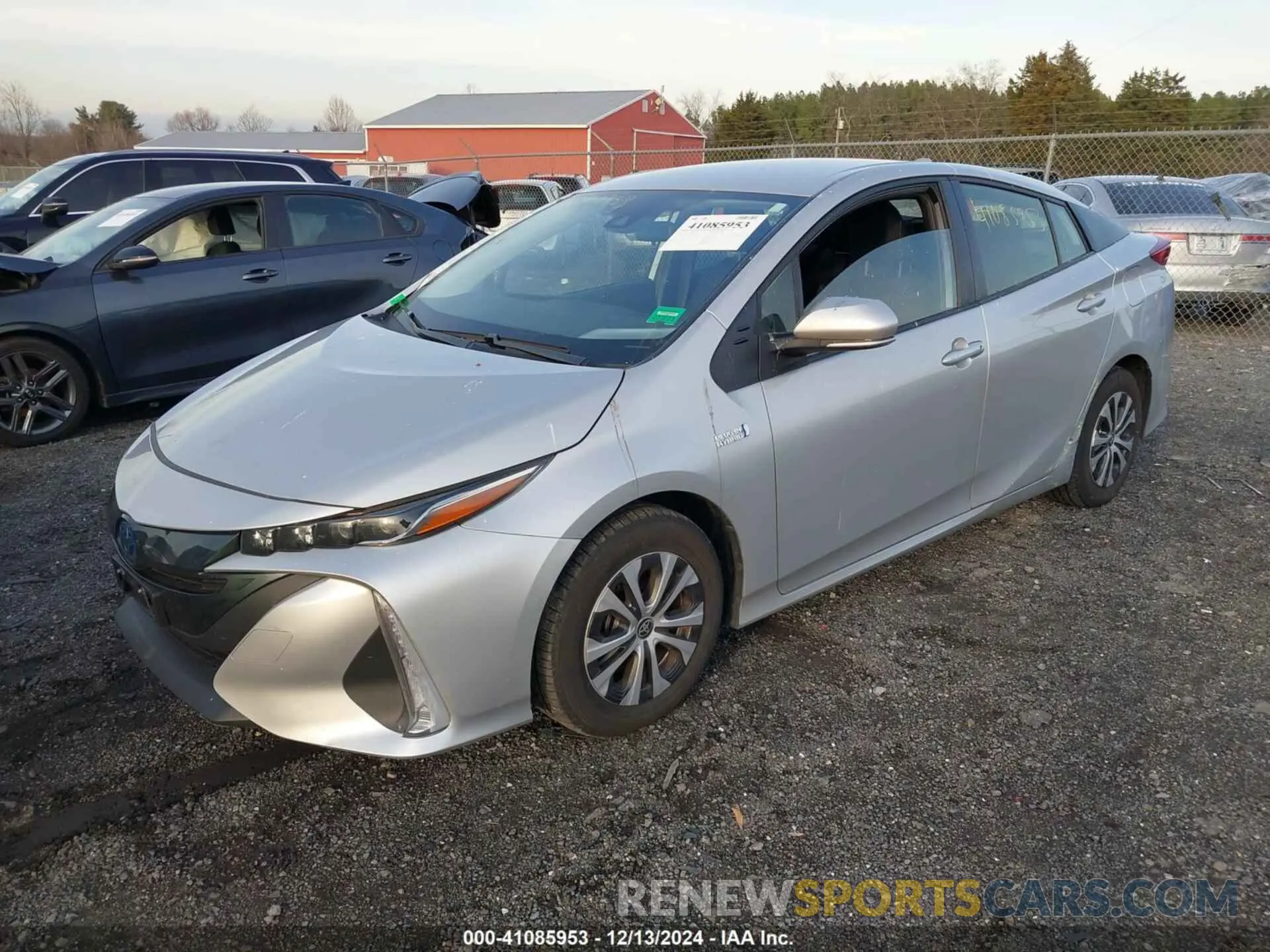 2 fotografías del automóvil dañado JTDKAMFP1N3214650 TOYOTA PRIUS PRIME 2022