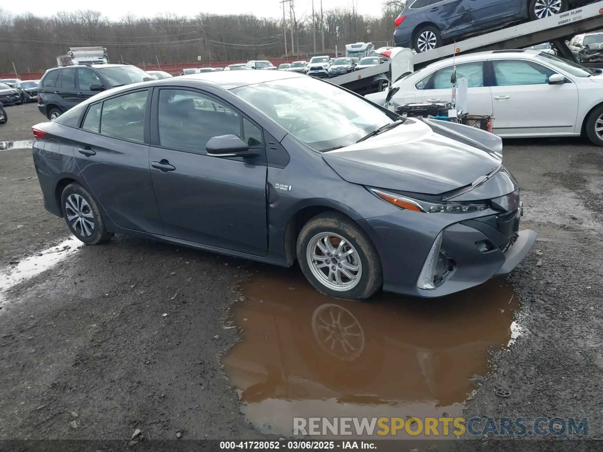 1 fotografías del automóvil dañado JTDKAMFP1N3218374 TOYOTA PRIUS PRIME 2022