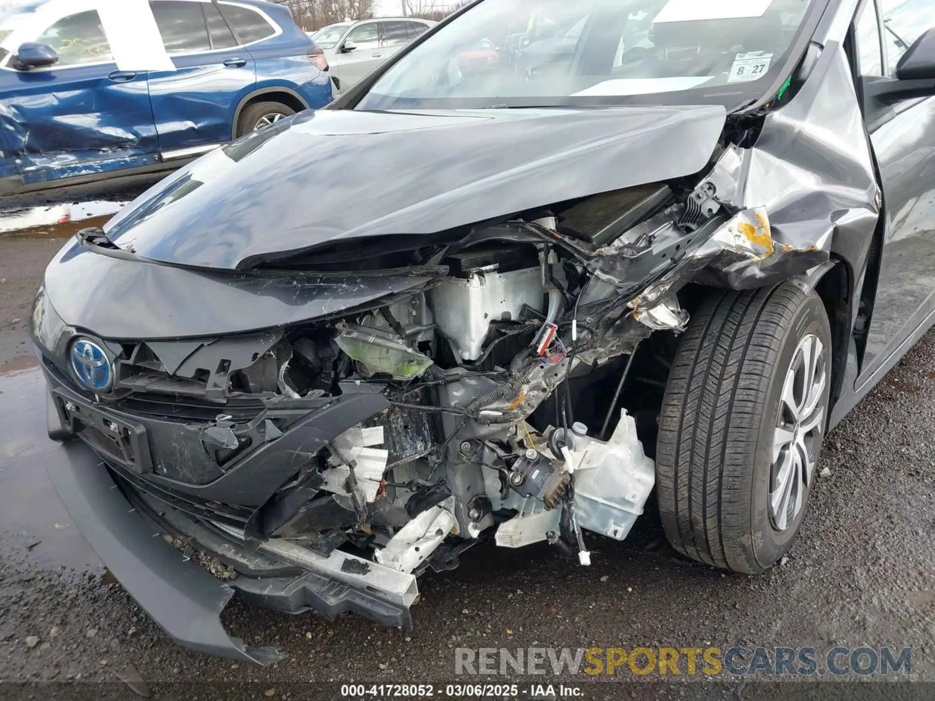 6 fotografías del automóvil dañado JTDKAMFP1N3218374 TOYOTA PRIUS PRIME 2022