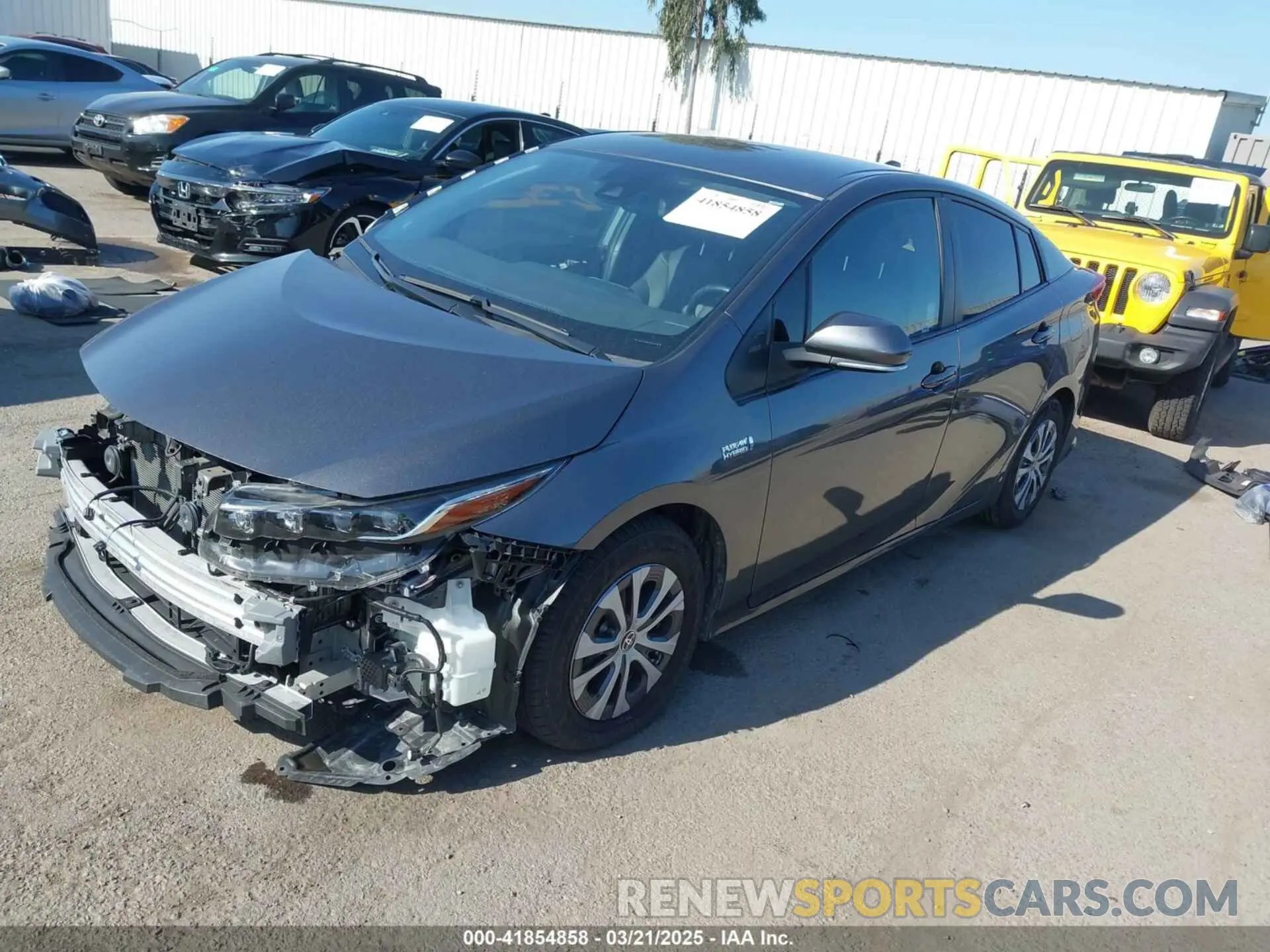 2 fotografías del automóvil dañado JTDKAMFP3N3229070 TOYOTA PRIUS PRIME 2022