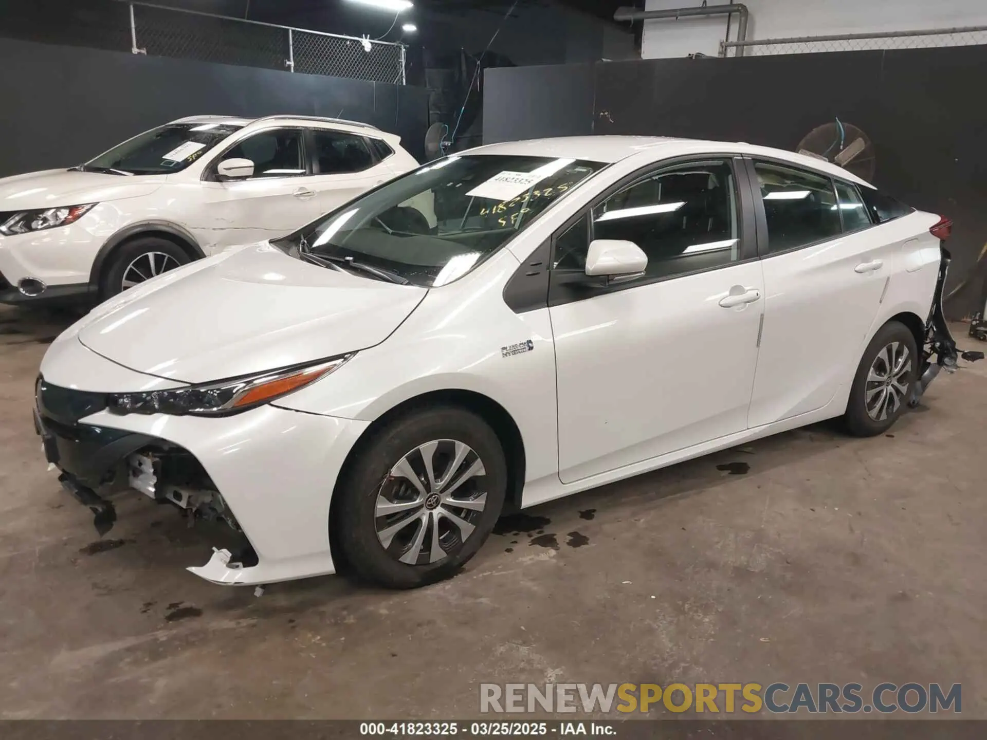 2 fotografías del automóvil dañado JTDKAMFP4N3204257 TOYOTA PRIUS PRIME 2022