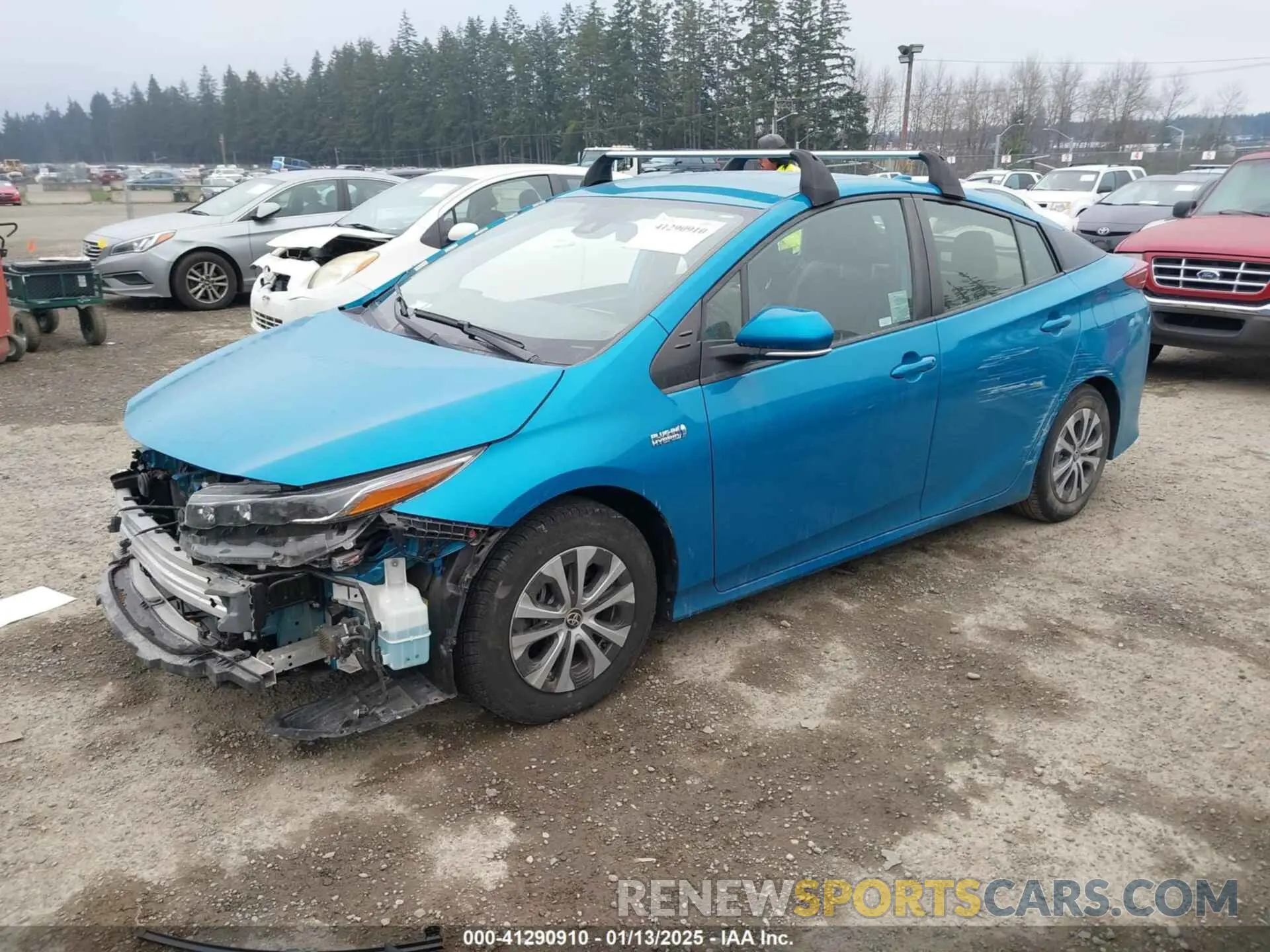 2 fotografías del automóvil dañado JTDKAMFP6N3198591 TOYOTA PRIUS PRIME 2022