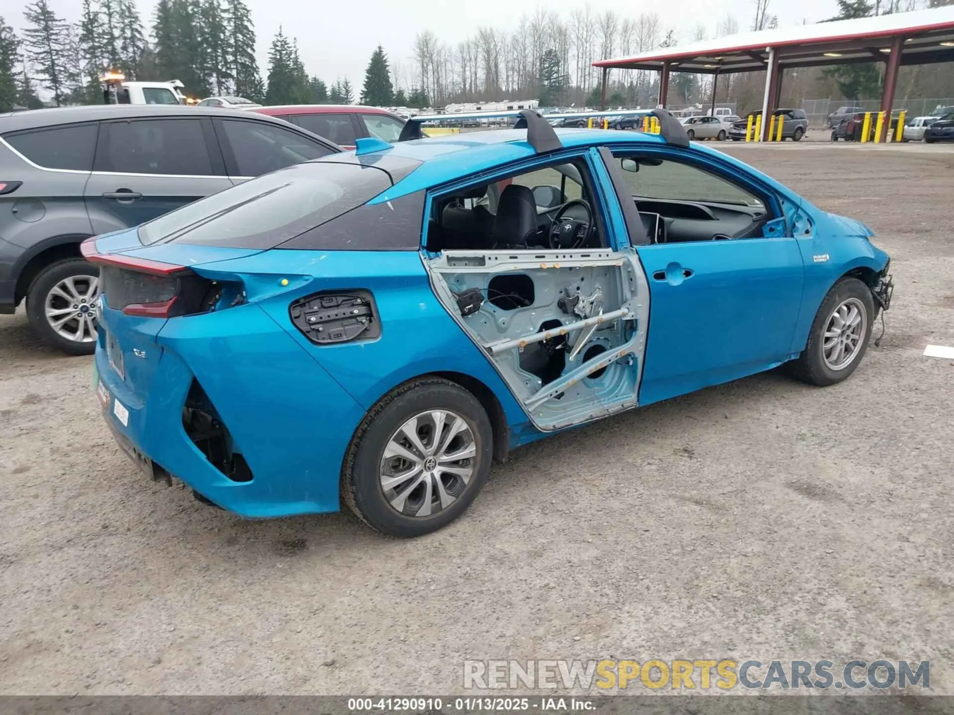 4 fotografías del automóvil dañado JTDKAMFP6N3198591 TOYOTA PRIUS PRIME 2022