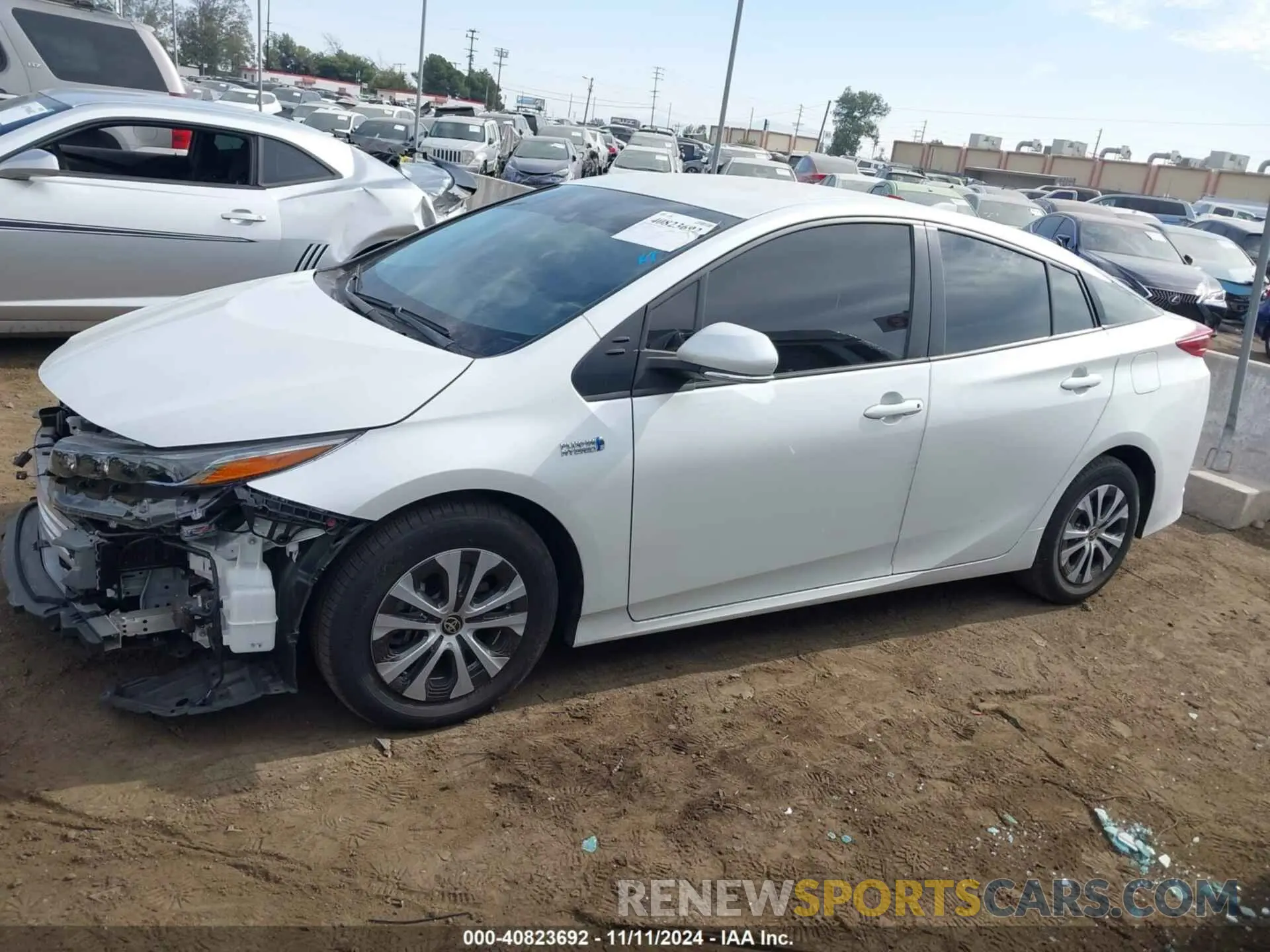 15 fotografías del automóvil dañado JTDKAMFP6N3226888 TOYOTA PRIUS PRIME 2022