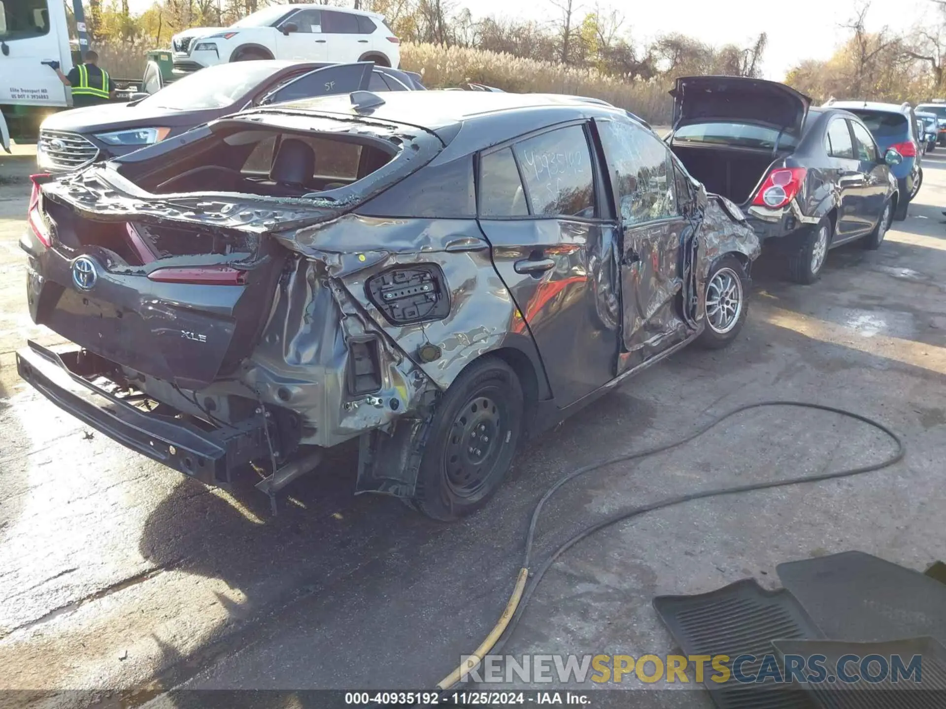 4 fotografías del automóvil dañado JTDKAMFP7N3202860 TOYOTA PRIUS PRIME 2022