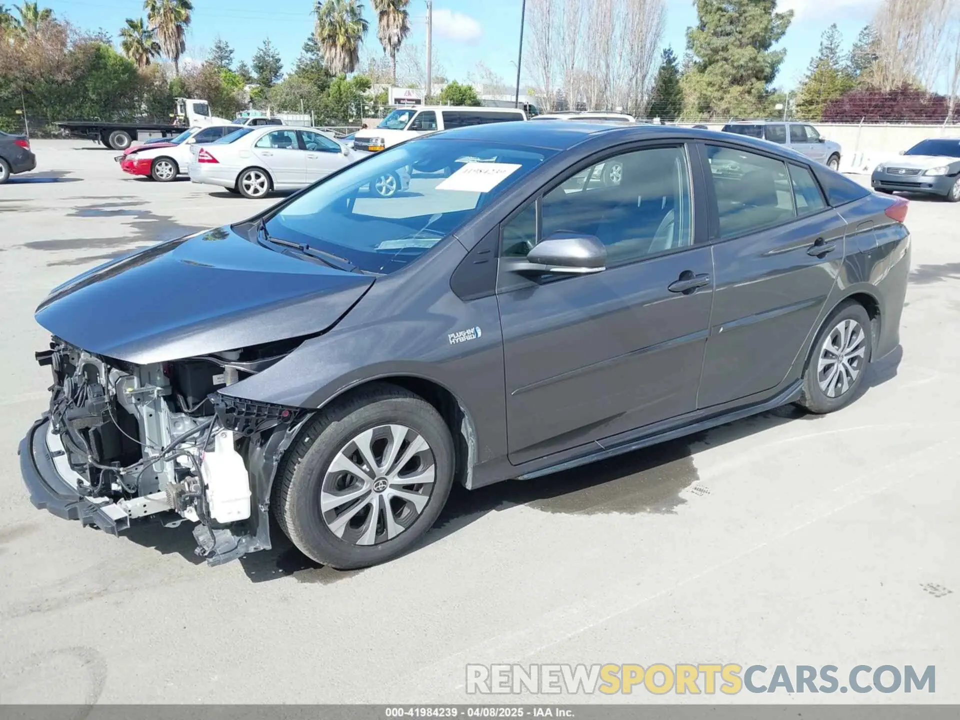 2 fotografías del automóvil dañado JTDKAMFP7N3206830 TOYOTA PRIUS PRIME 2022