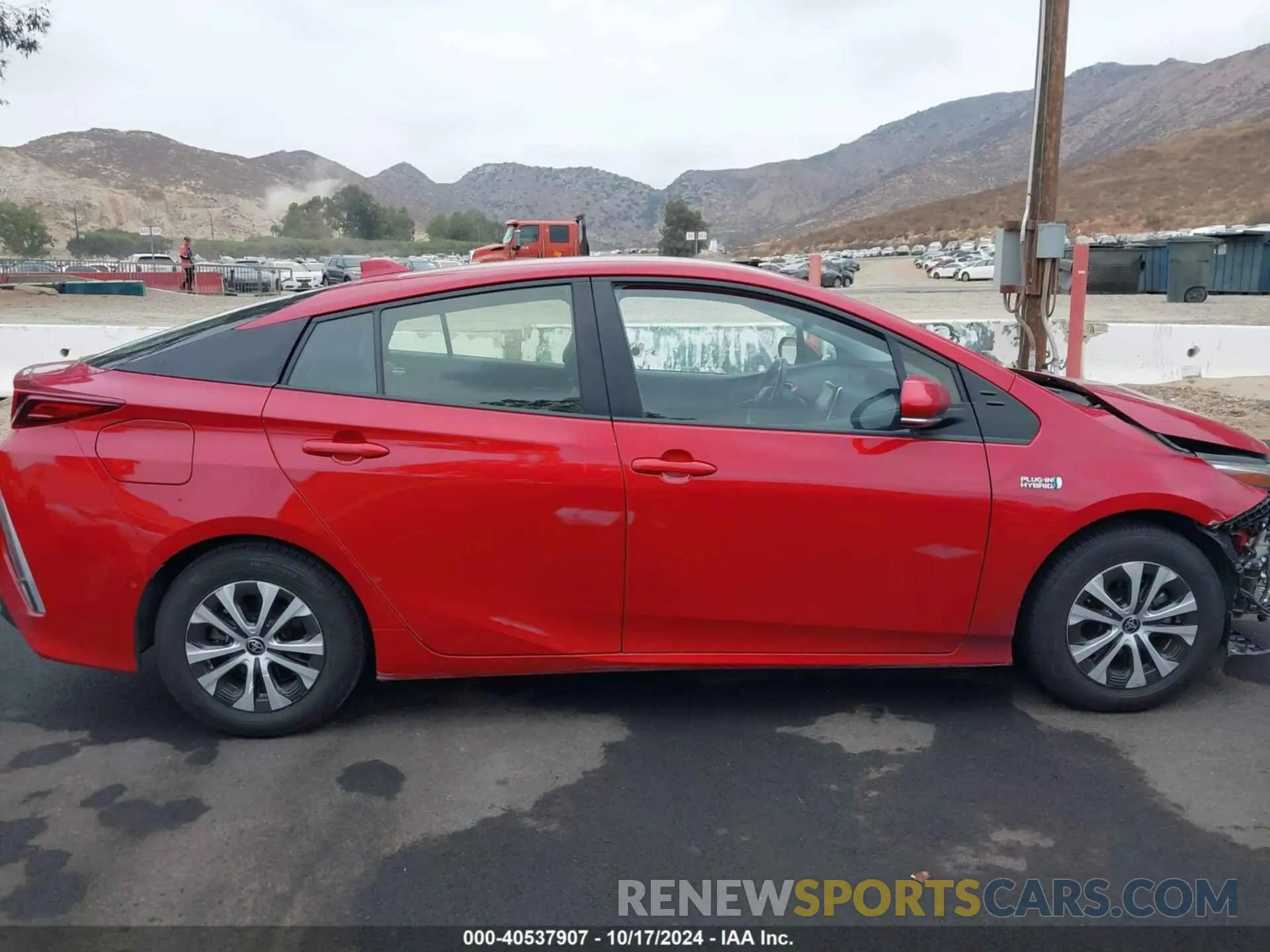 14 fotografías del automóvil dañado JTDKAMFP7N3228505 TOYOTA PRIUS PRIME 2022