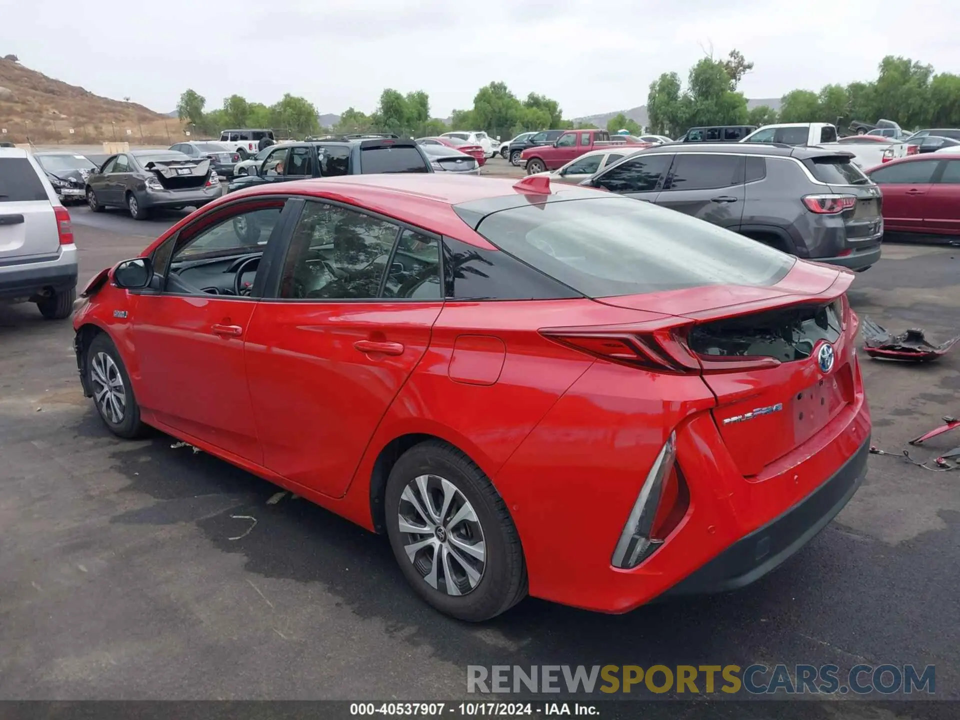 3 fotografías del automóvil dañado JTDKAMFP7N3228505 TOYOTA PRIUS PRIME 2022