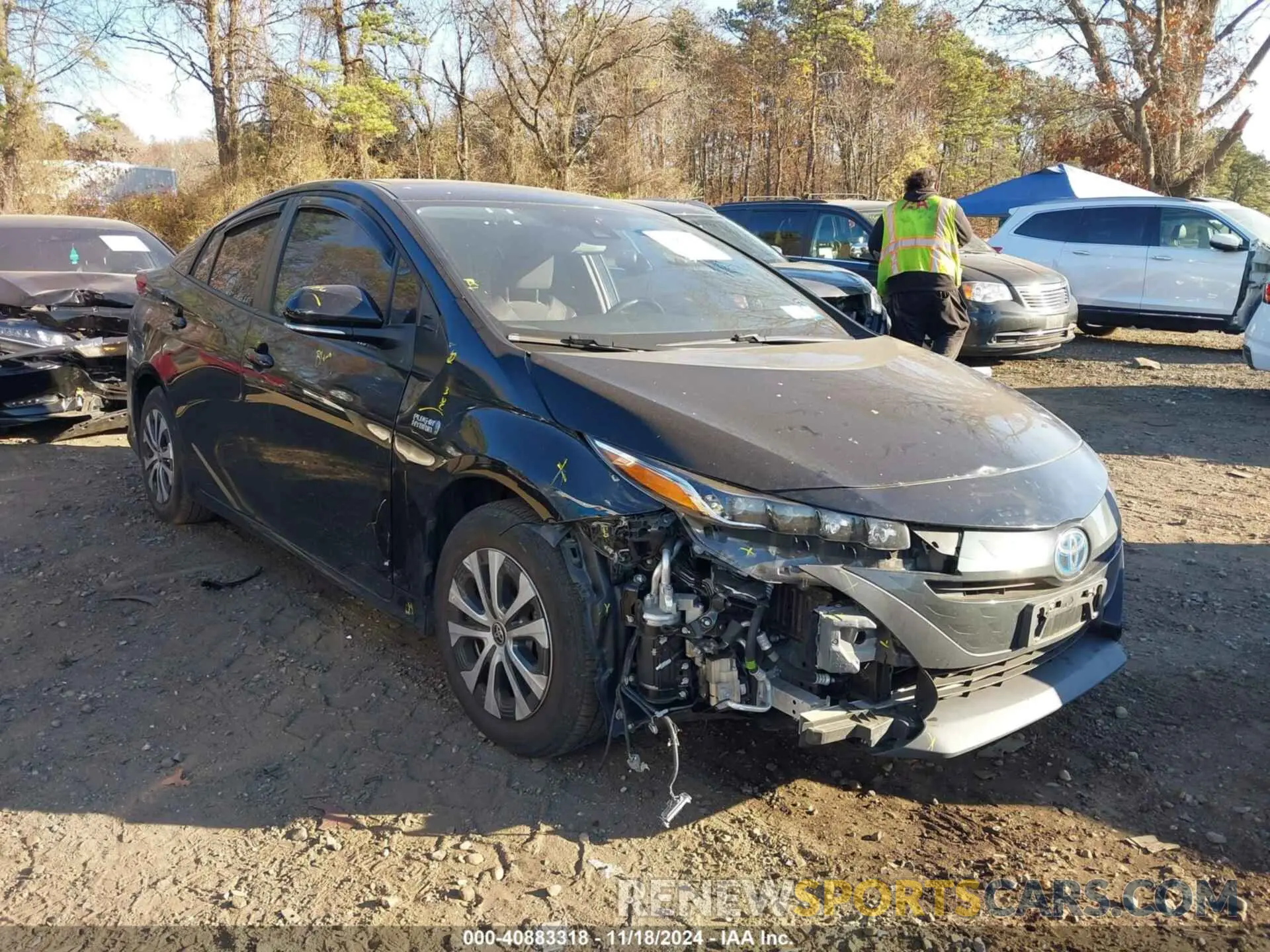 6 fotografías del automóvil dañado JTDKAMFP8N3198060 TOYOTA PRIUS PRIME 2022