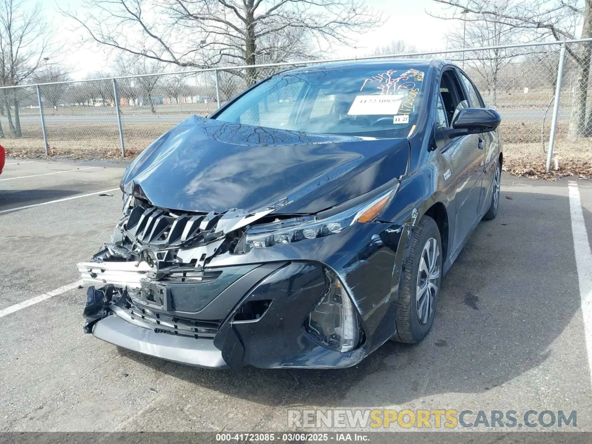 2 fotografías del automóvil dañado JTDKAMFP8N3223152 TOYOTA PRIUS PRIME 2022