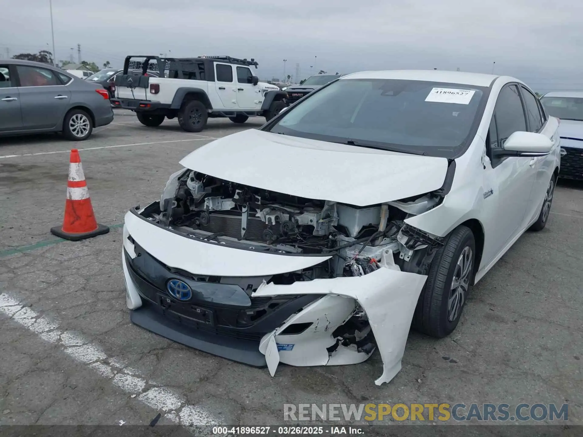 2 fotografías del automóvil dañado JTDKAMFP9N3197449 TOYOTA PRIUS PRIME 2022