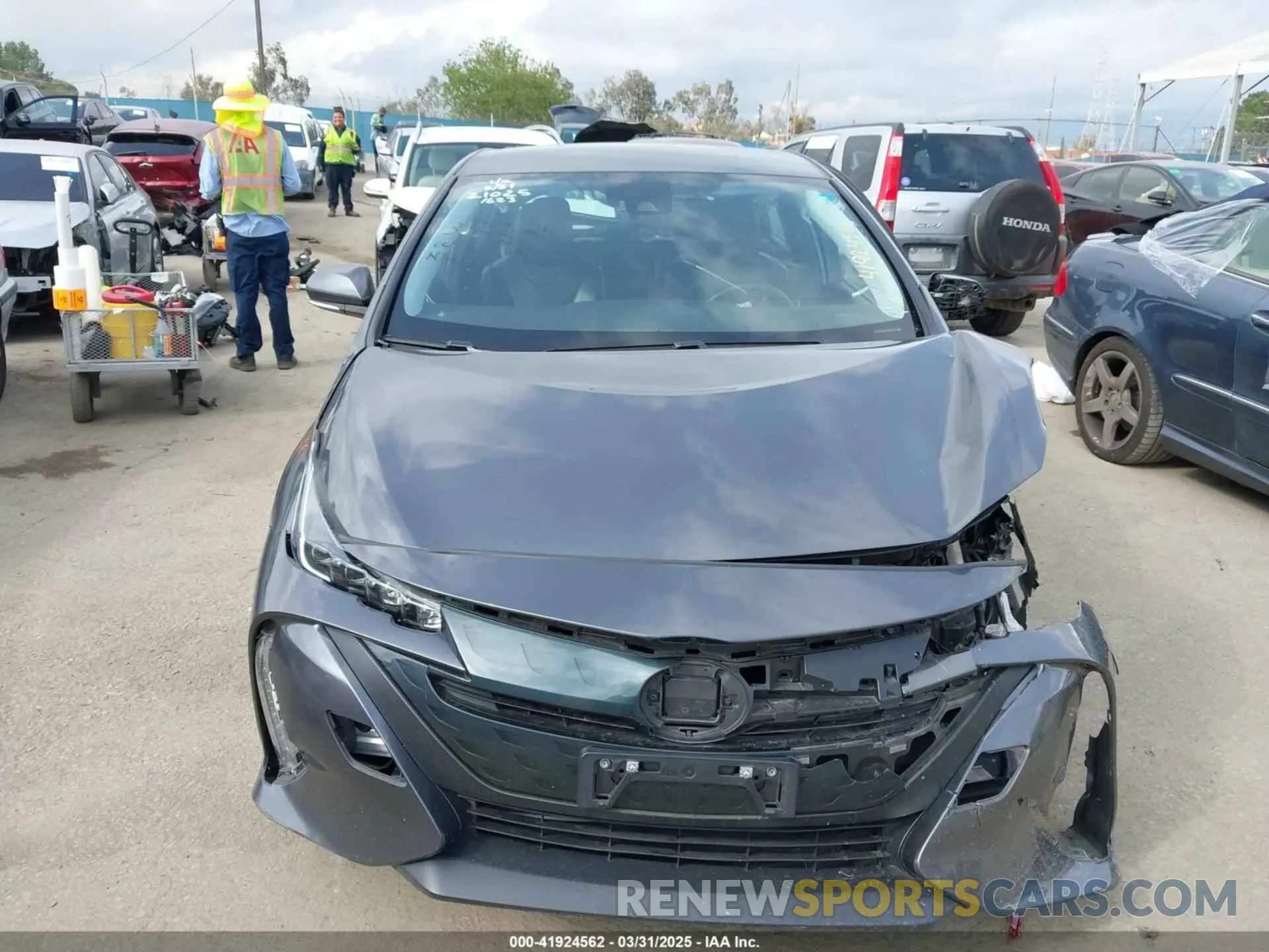 12 fotografías del automóvil dañado JTDKAMFPXN3201623 TOYOTA PRIUS PRIME 2022
