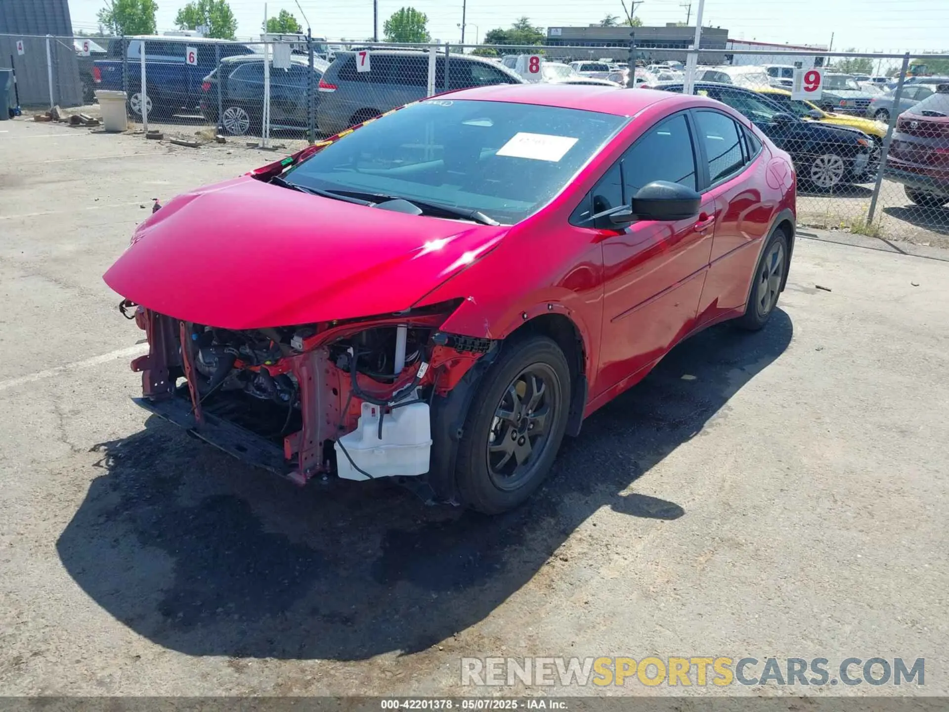 2 fotografías del automóvil dañado JTDACACU3P3001443 TOYOTA PRIUS PRIME 2023