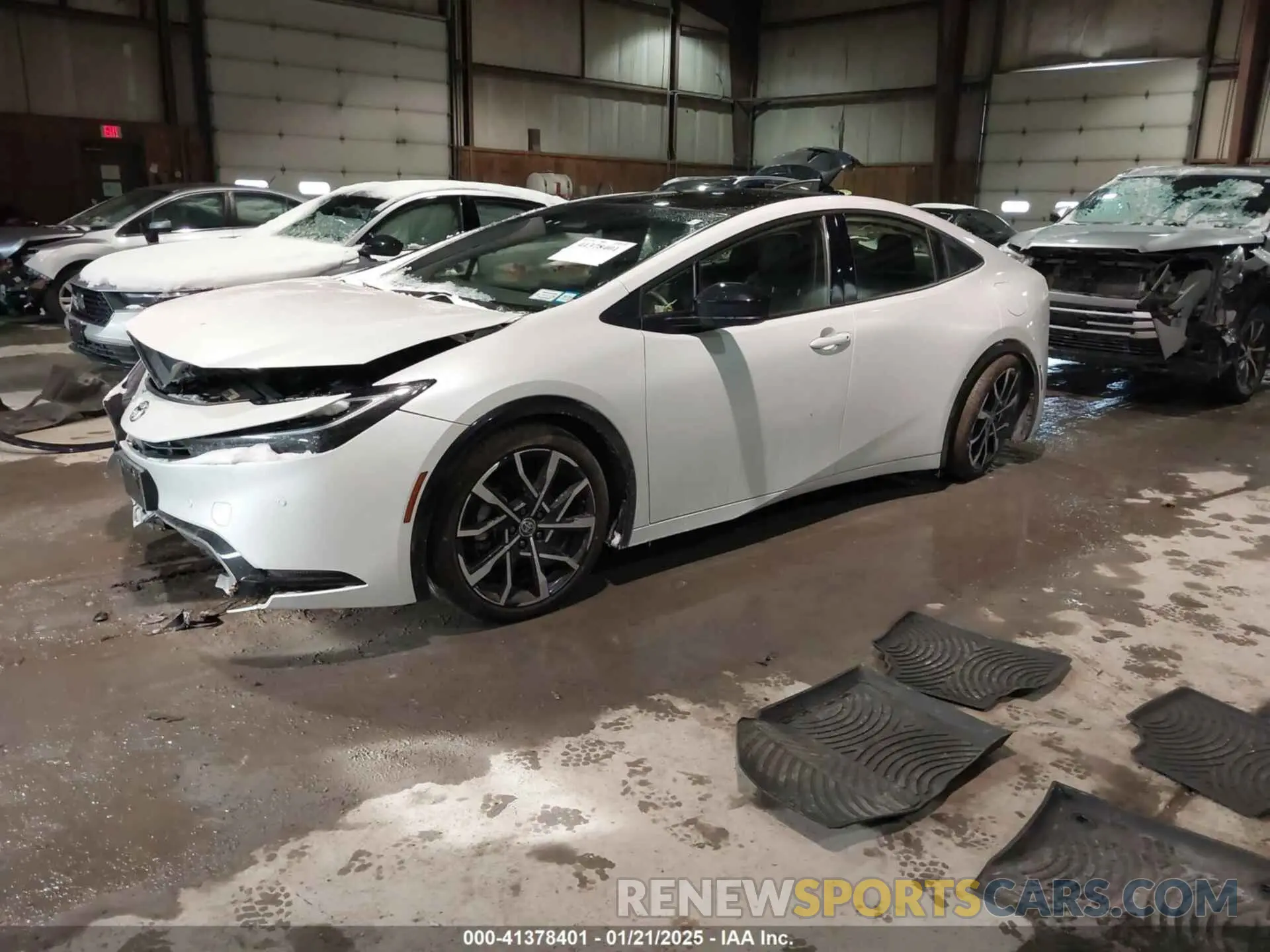 2 fotografías del automóvil dañado JTDACACU3P3001782 TOYOTA PRIUS PRIME 2023