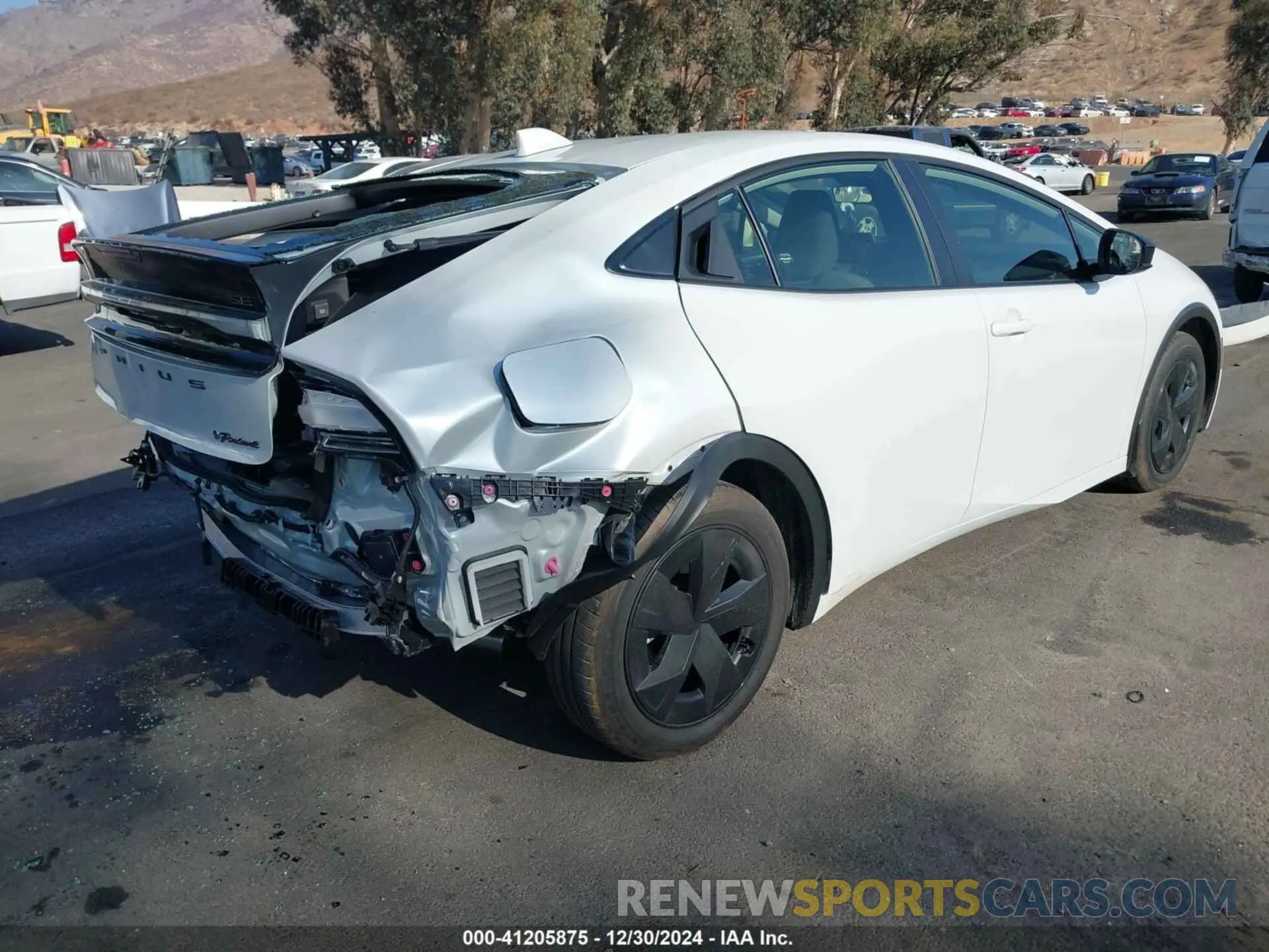 4 fotografías del automóvil dañado JTDACACU5P3004649 TOYOTA PRIUS PRIME 2023