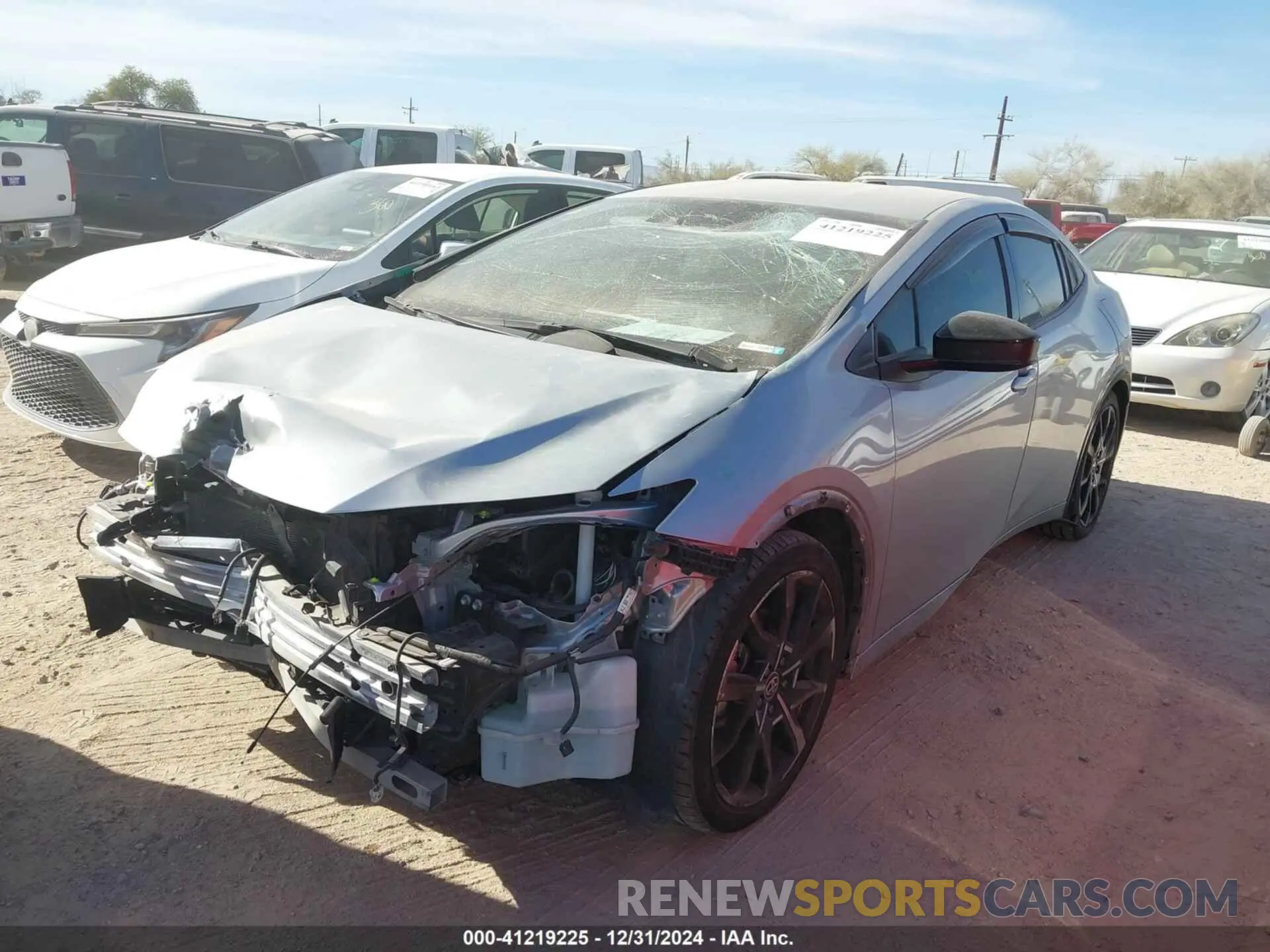 6 fotografías del automóvil dañado JTDACACU9P3002161 TOYOTA PRIUS PRIME 2023