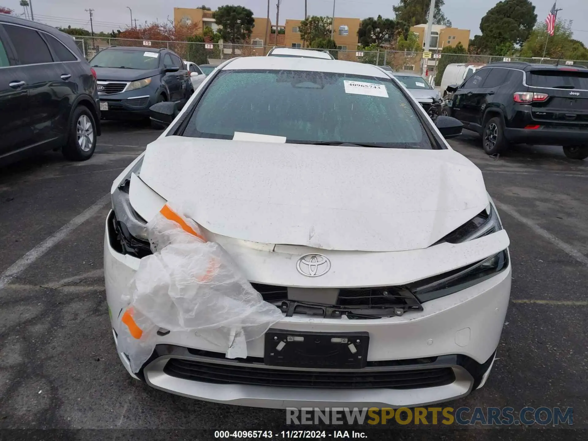 12 fotografías del automóvil dañado JTDACACUXP3002217 TOYOTA PRIUS PRIME 2023