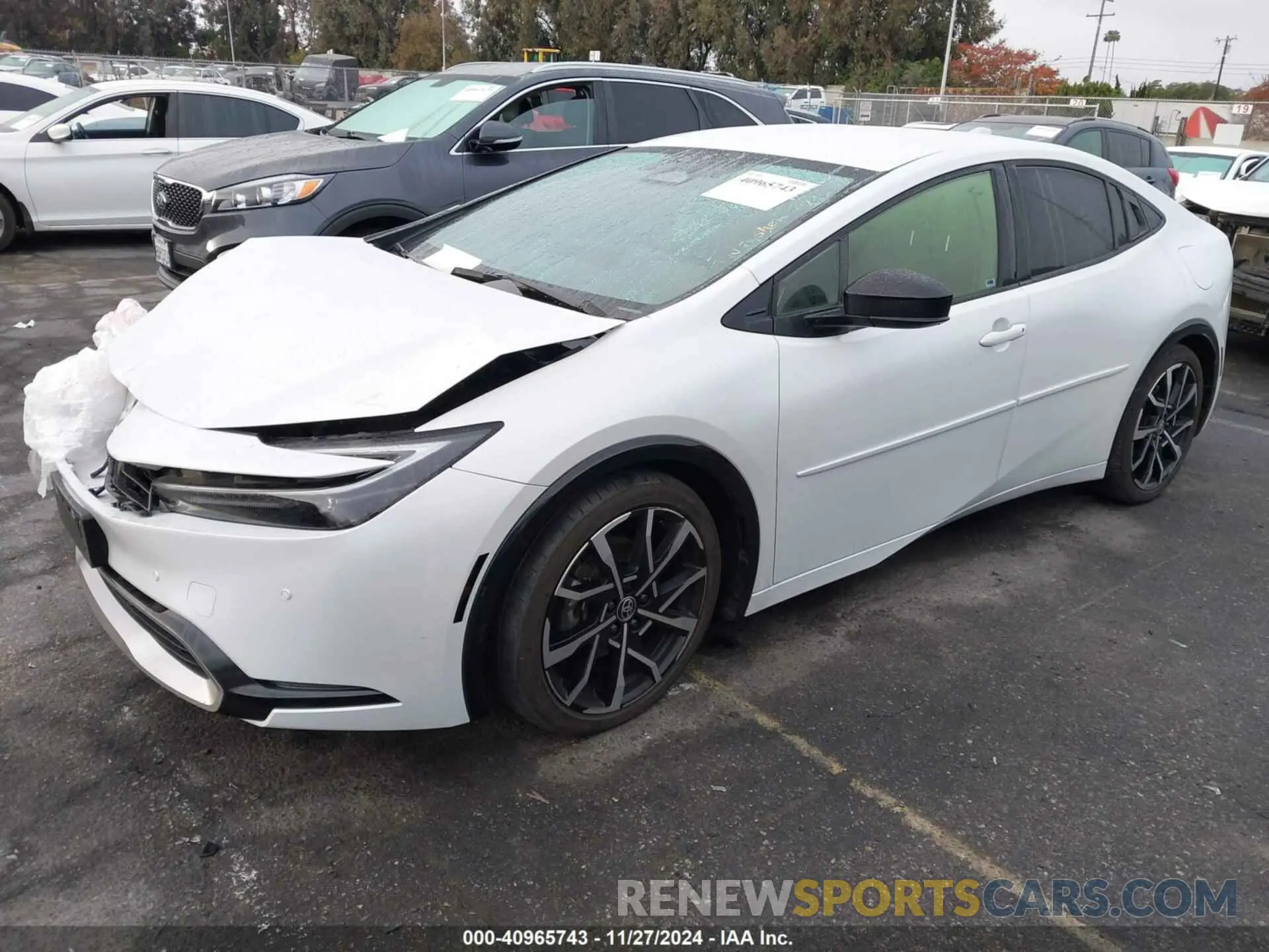 2 fotografías del automóvil dañado JTDACACUXP3002217 TOYOTA PRIUS PRIME 2023