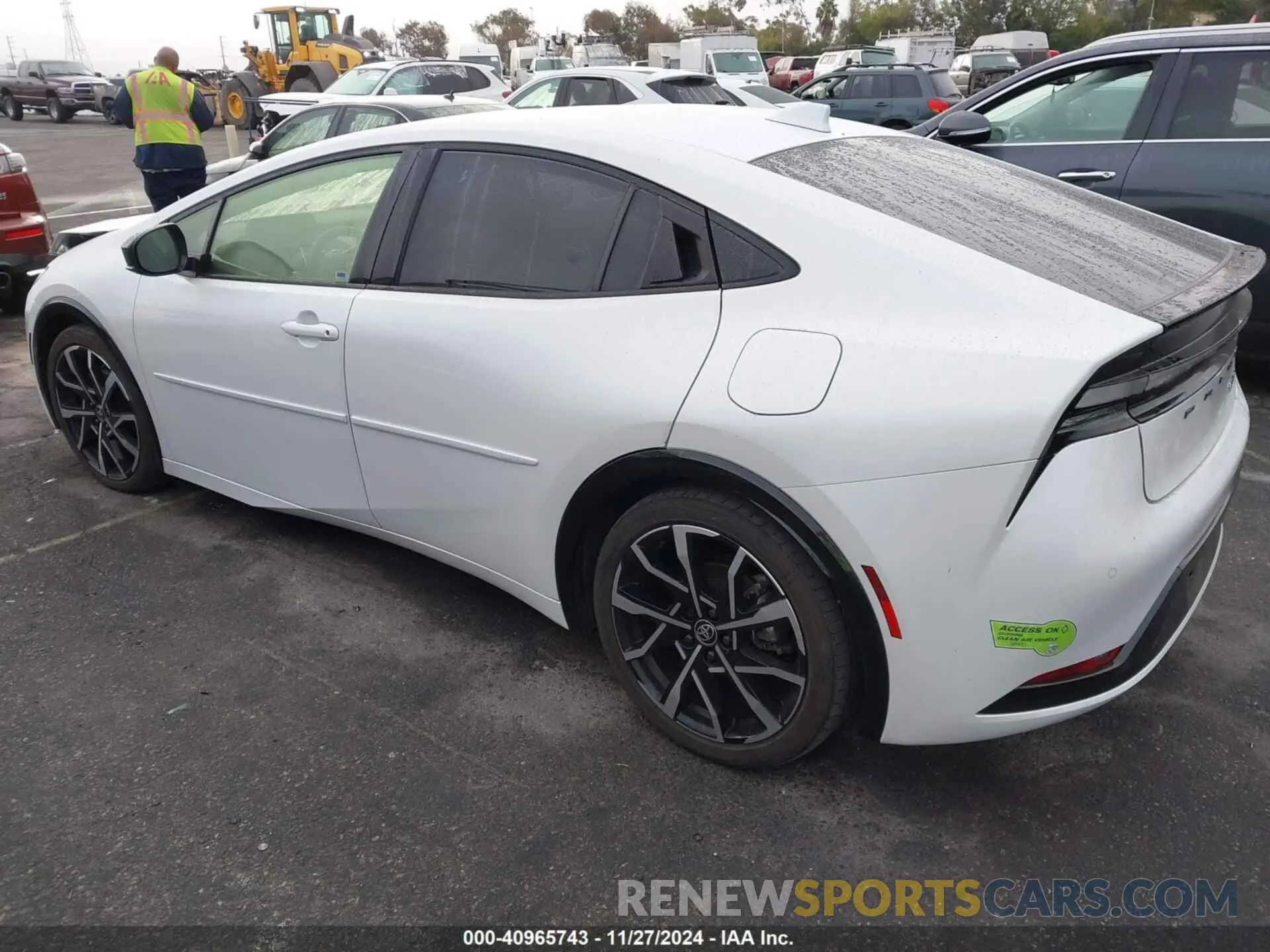 3 fotografías del automóvil dañado JTDACACUXP3002217 TOYOTA PRIUS PRIME 2023