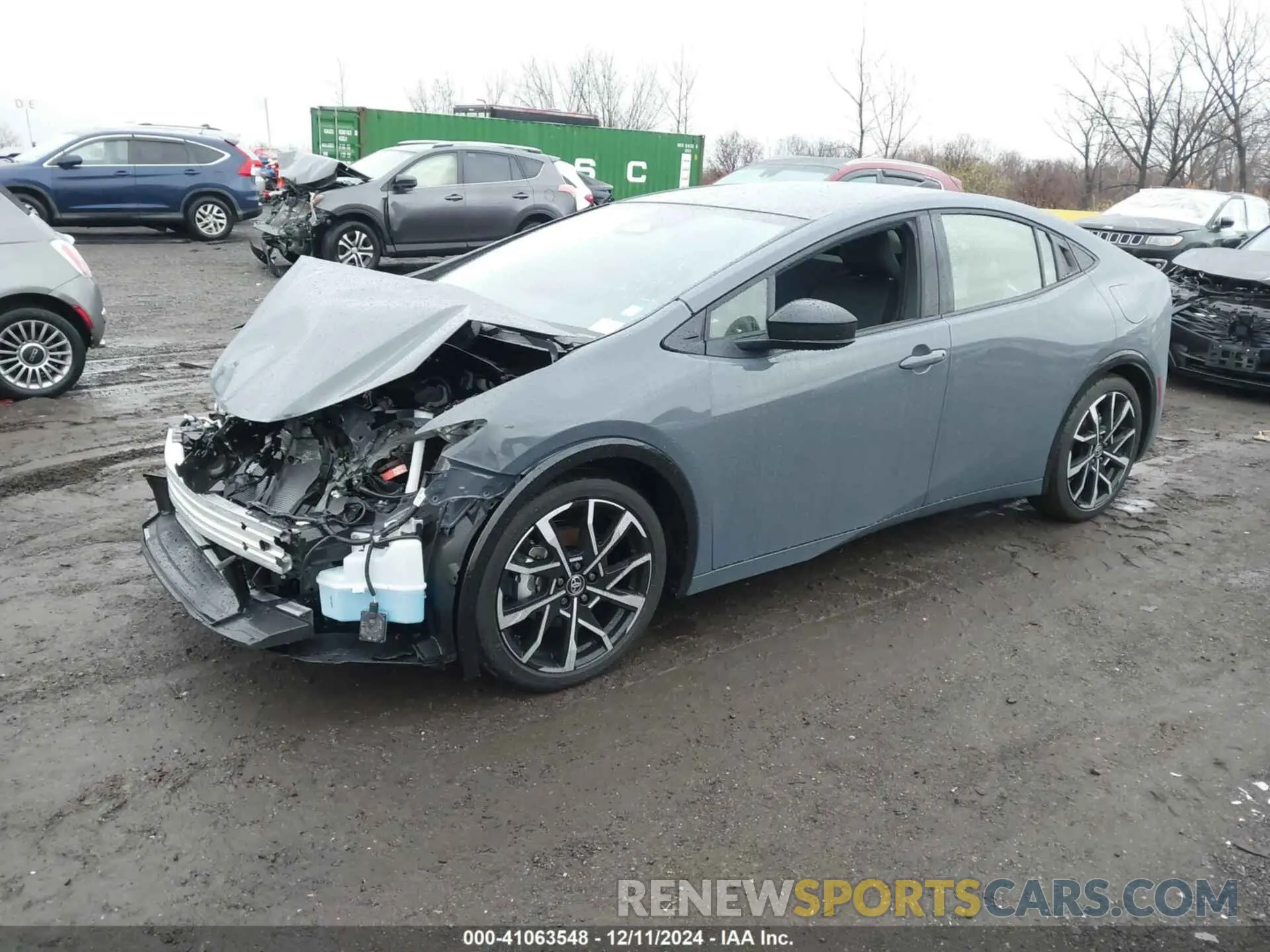 2 fotografías del automóvil dañado JTDACACU7R3032584 TOYOTA PRIUS PRIME 2024