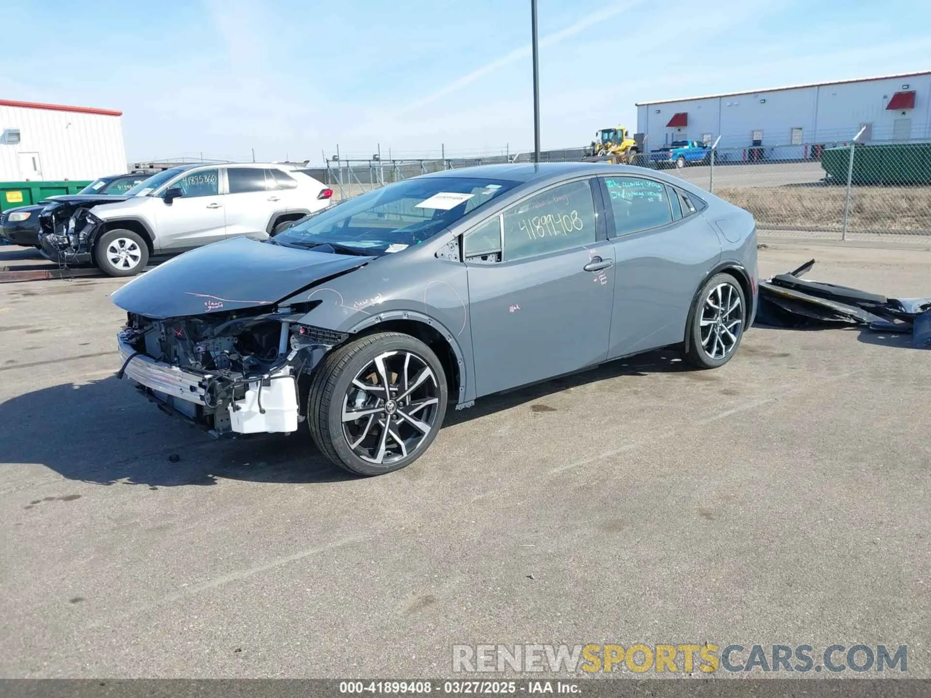 2 fotografías del automóvil dañado JTDACACU9R3022803 TOYOTA PRIUS PRIME 2024