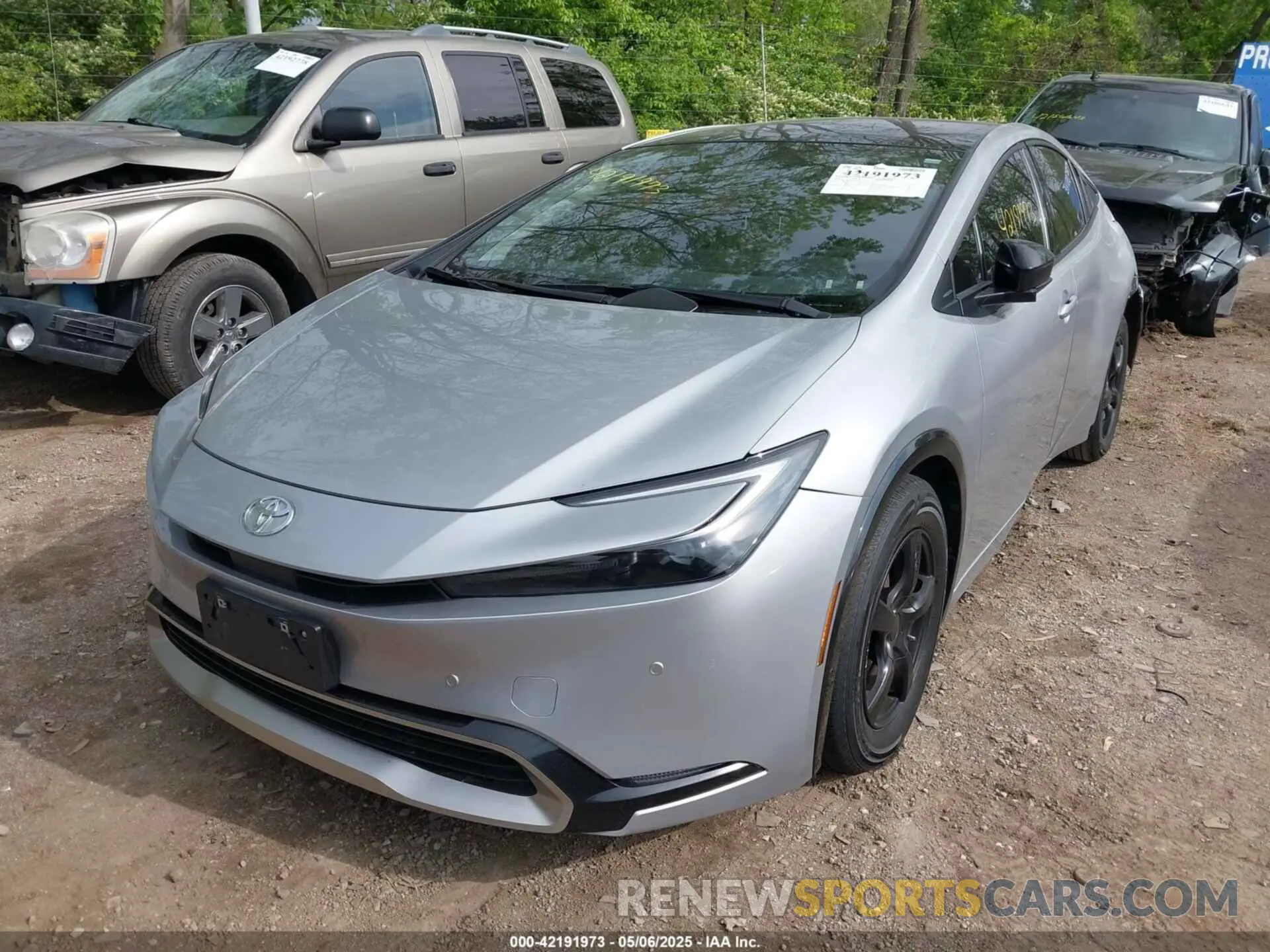 2 fotografías del automóvil dañado JTDACACUXR3017433 TOYOTA PRIUS PRIME 2024