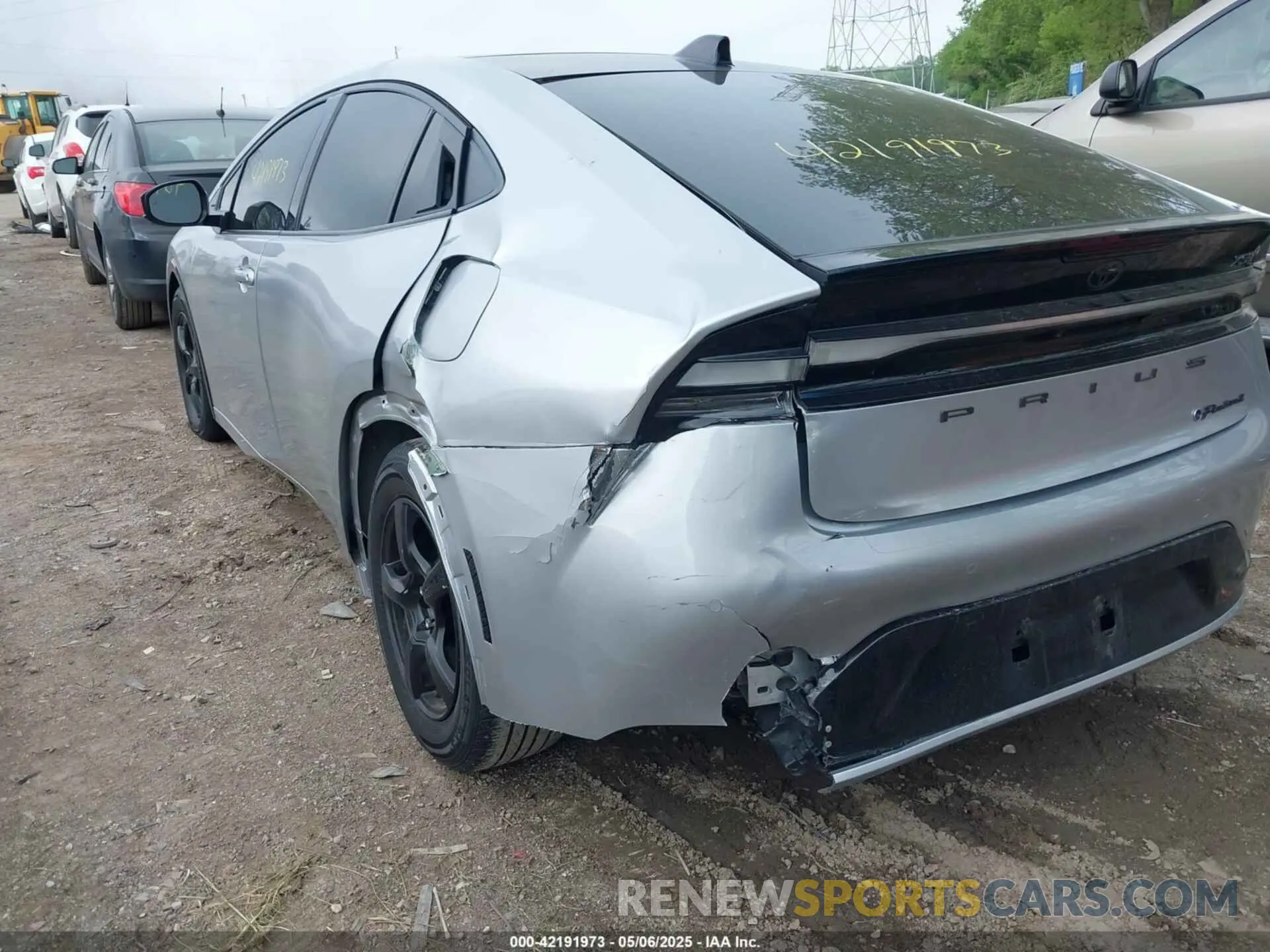 6 fotografías del automóvil dañado JTDACACUXR3017433 TOYOTA PRIUS PRIME 2024