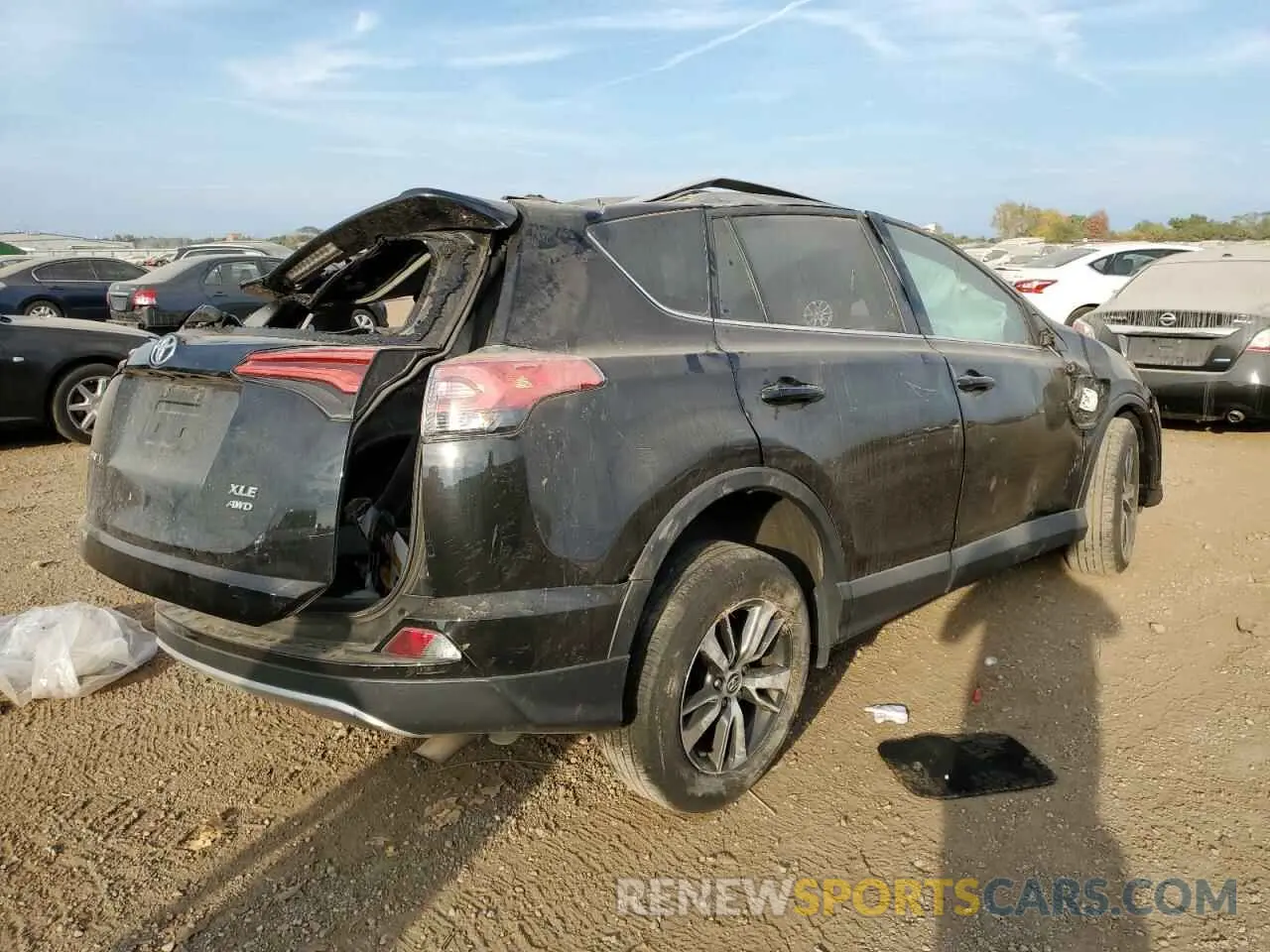 3 fotografías del automóvil dañado 2T3RFREV1GW457601 TOYOTA RAV4 2016