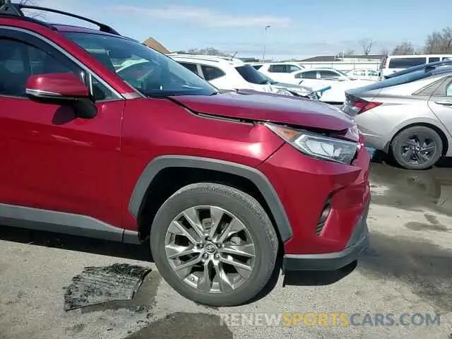 12 fotografías del automóvil dañado 2T3A1RFV0KC050115 TOYOTA RAV4 2019