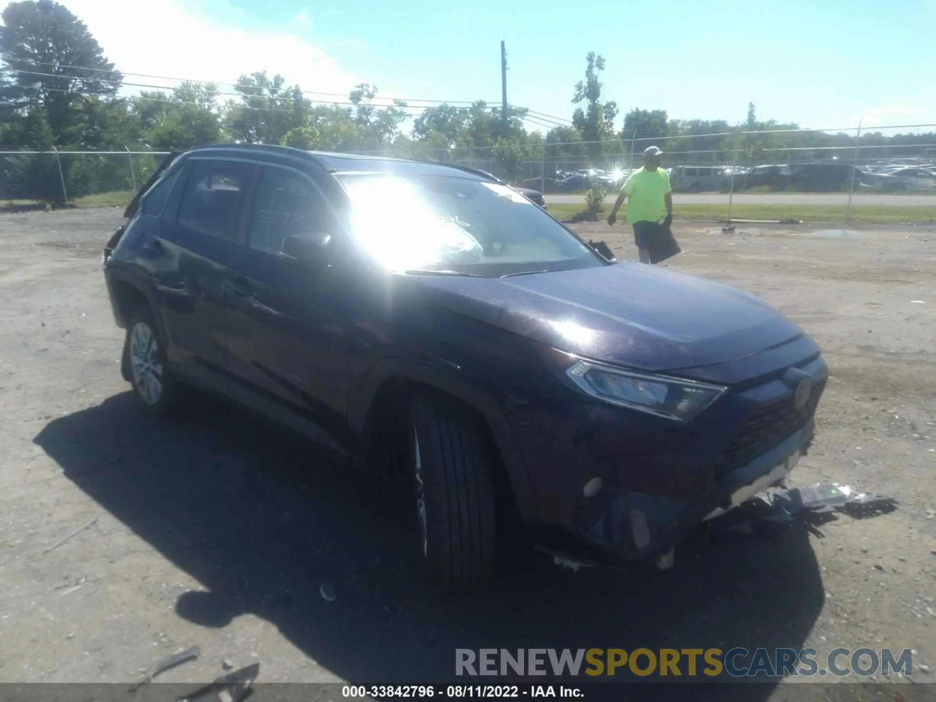 1 fotografías del automóvil dañado 2T3A1RFV0KW051358 TOYOTA RAV4 2019