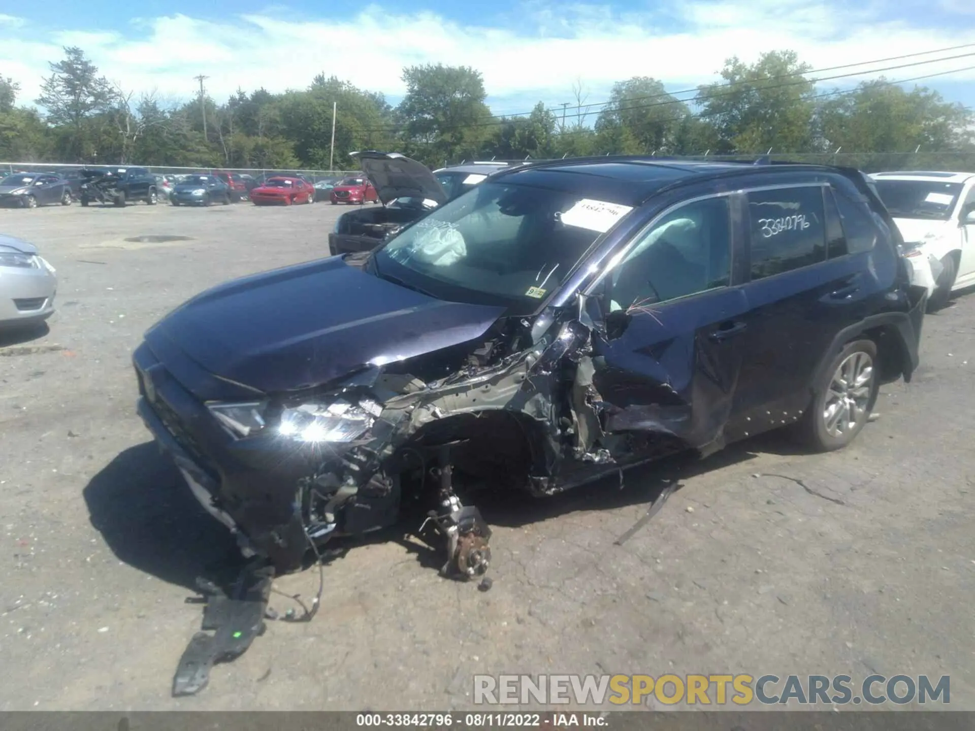 2 fotografías del automóvil dañado 2T3A1RFV0KW051358 TOYOTA RAV4 2019