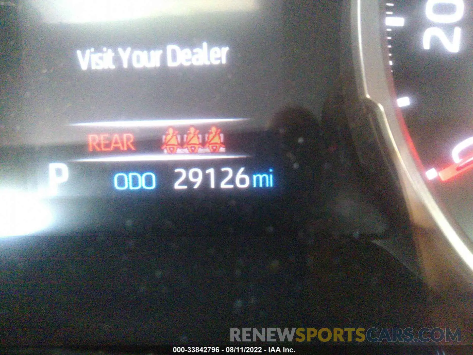 7 fotografías del automóvil dañado 2T3A1RFV0KW051358 TOYOTA RAV4 2019