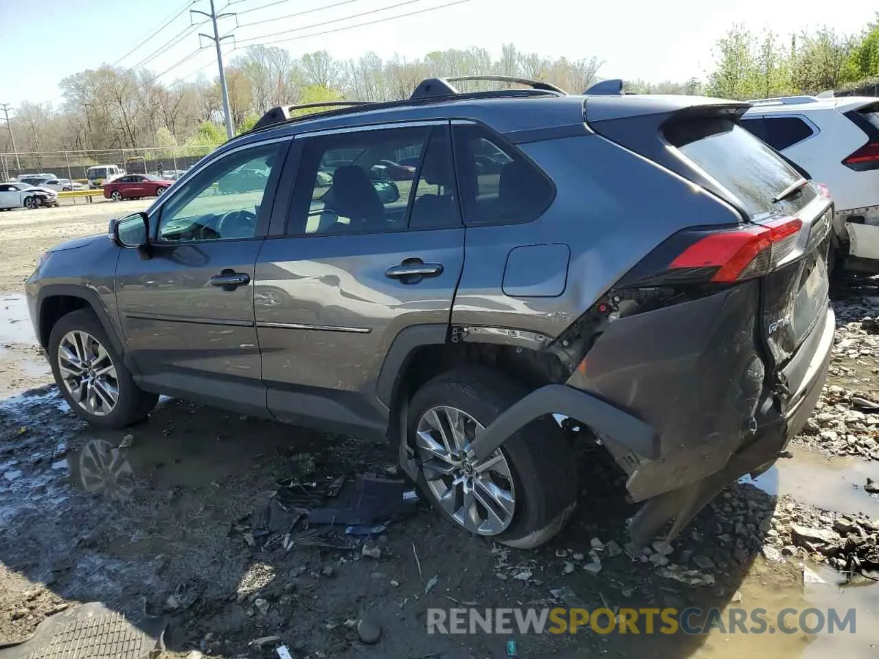 2 fotografías del automóvil dañado 2T3A1RFV4KC050683 TOYOTA RAV4 2019