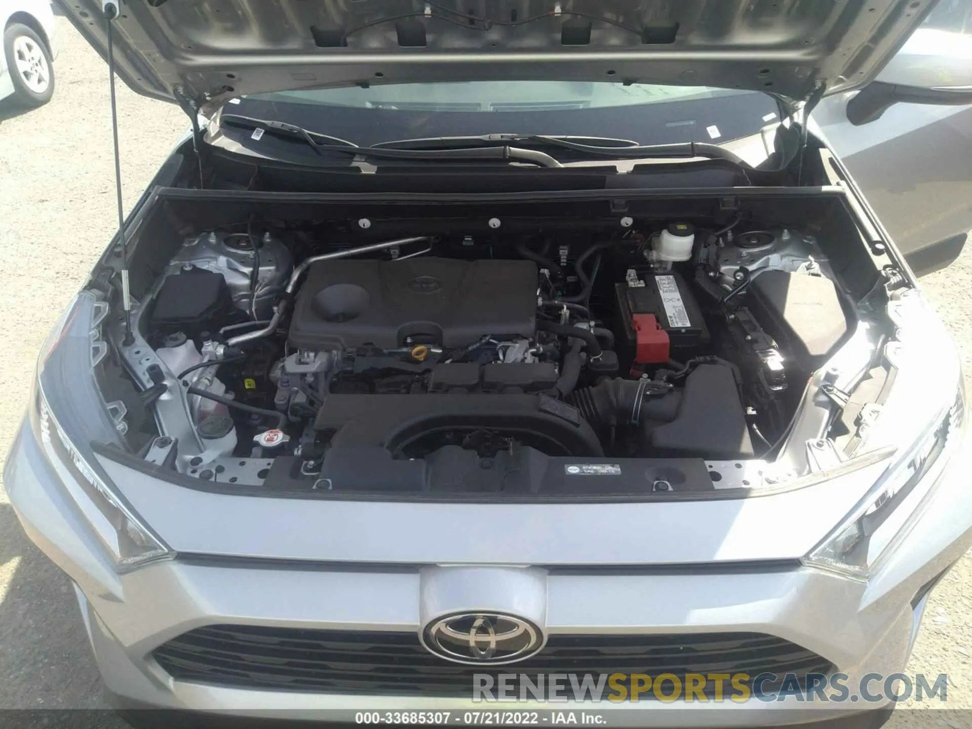 10 fotografías del automóvil dañado 2T3A1RFV5KC034525 TOYOTA RAV4 2019