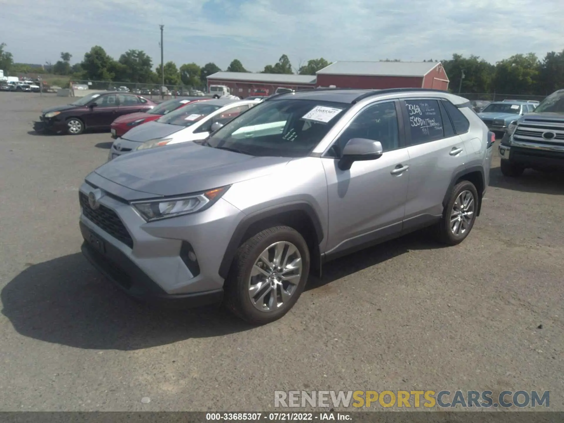 2 fotografías del automóvil dañado 2T3A1RFV5KC034525 TOYOTA RAV4 2019
