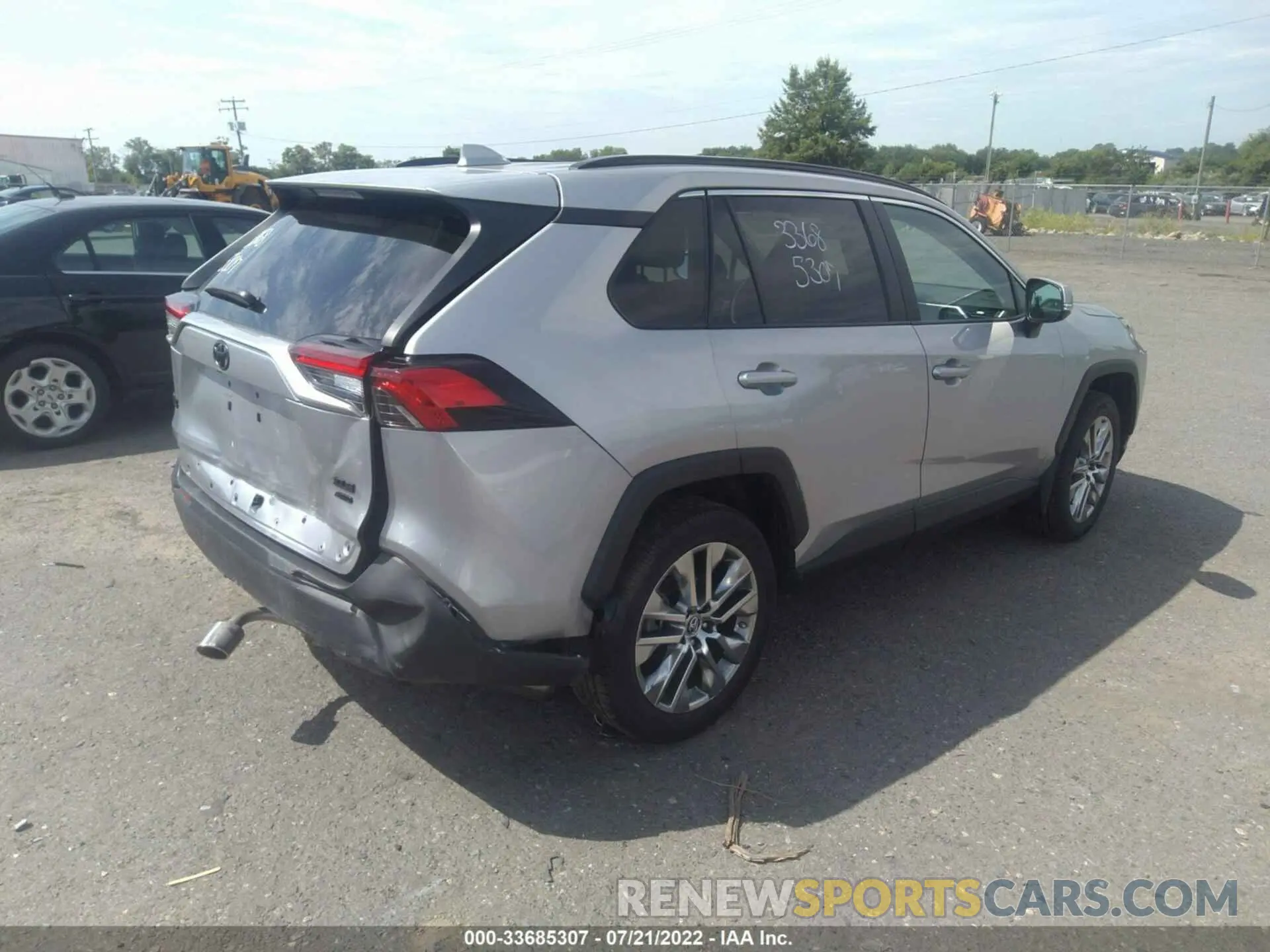 4 fotografías del automóvil dañado 2T3A1RFV5KC034525 TOYOTA RAV4 2019