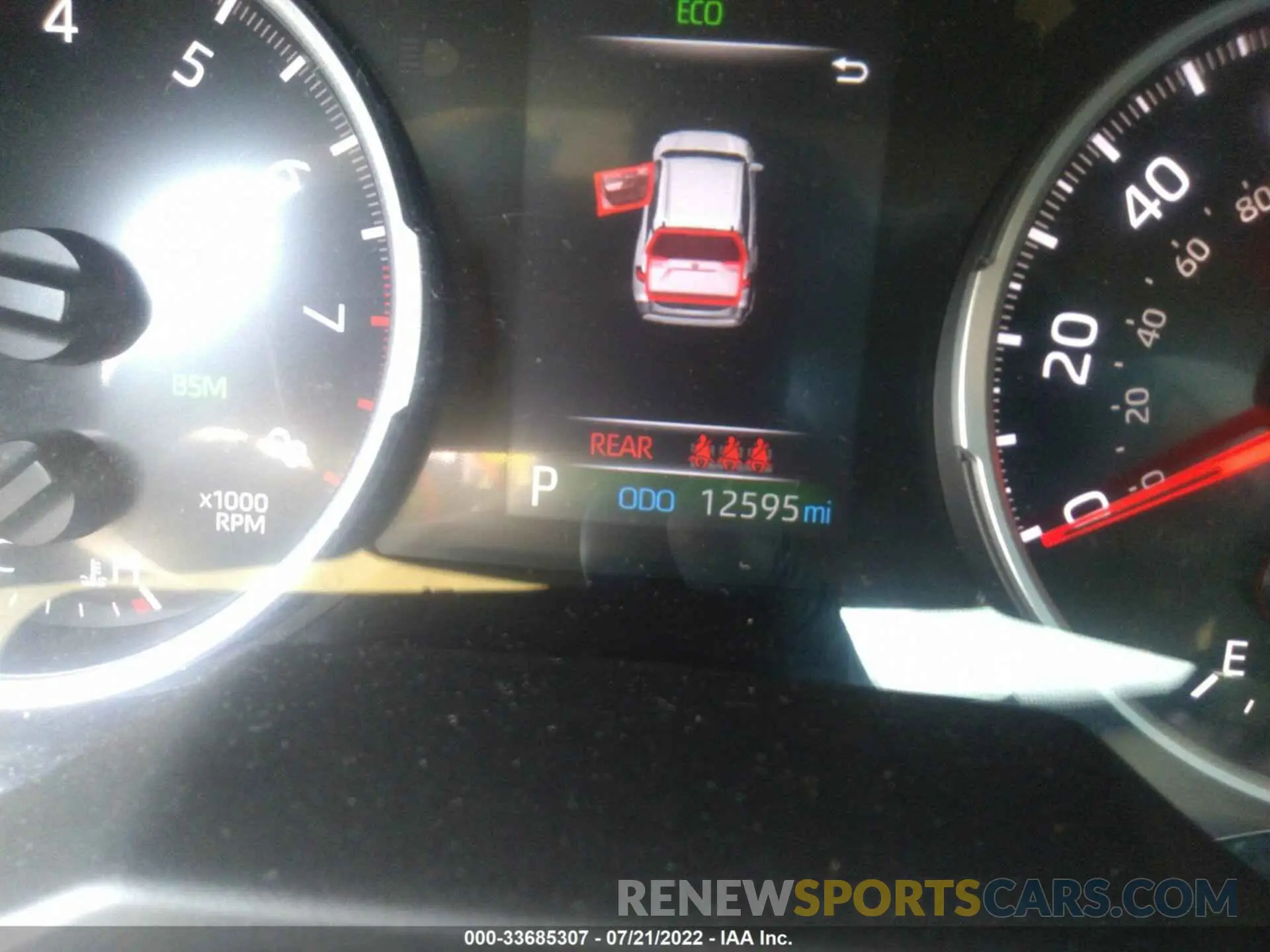 7 fotografías del automóvil dañado 2T3A1RFV5KC034525 TOYOTA RAV4 2019