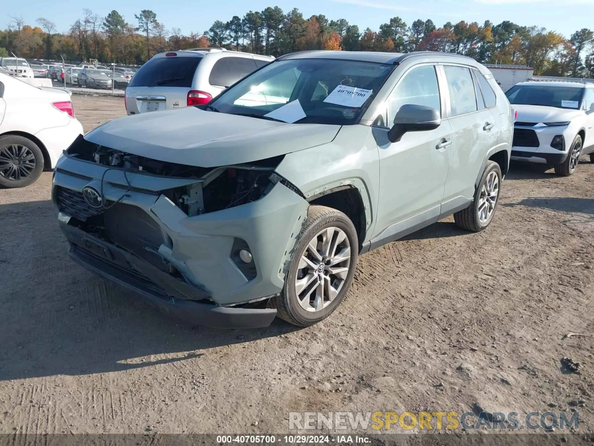 2 fotografías del automóvil dañado 2T3A1RFV5KW045569 TOYOTA RAV4 2019