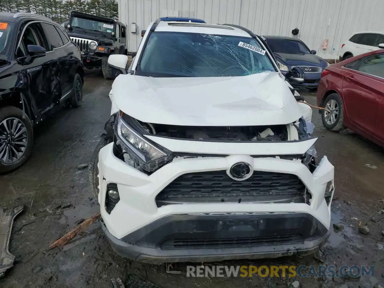 5 fotografías del automóvil dañado 2T3A1RFV6KC028295 TOYOTA RAV4 2019