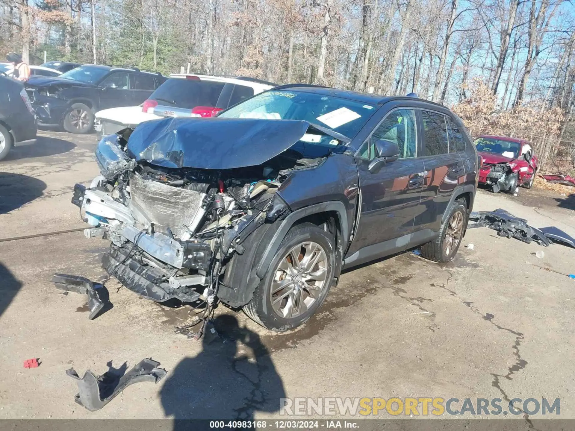 2 fotografías del automóvil dañado 2T3A1RFV6KC051950 TOYOTA RAV4 2019