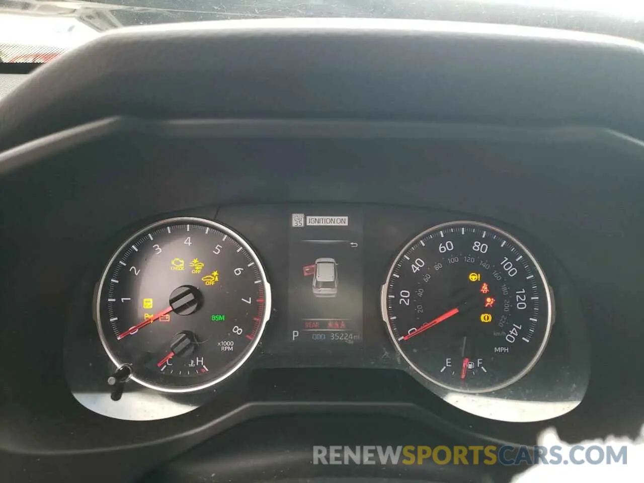 9 fotografías del automóvil dañado 2T3A1RFV9KW054758 TOYOTA RAV4 2019
