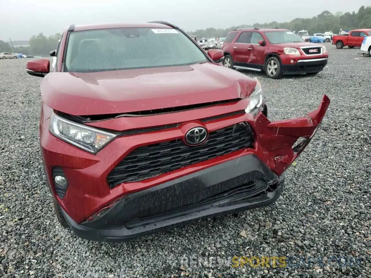 5 fotografías del automóvil dañado 2T3C1RFV5KC013599 TOYOTA RAV4 2019