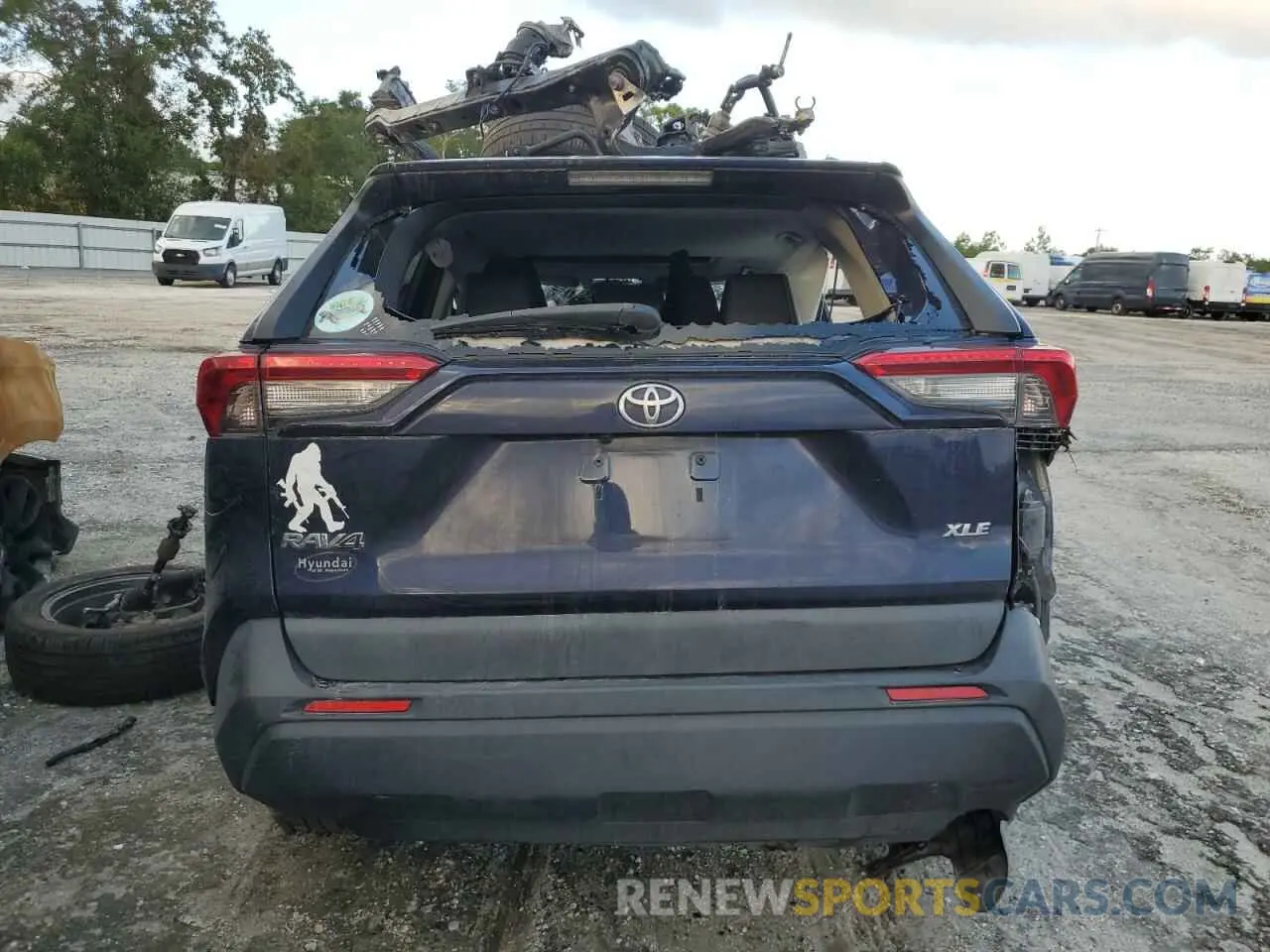 6 fotografías del automóvil dañado 2T3C1RFV6KW041197 TOYOTA RAV4 2019