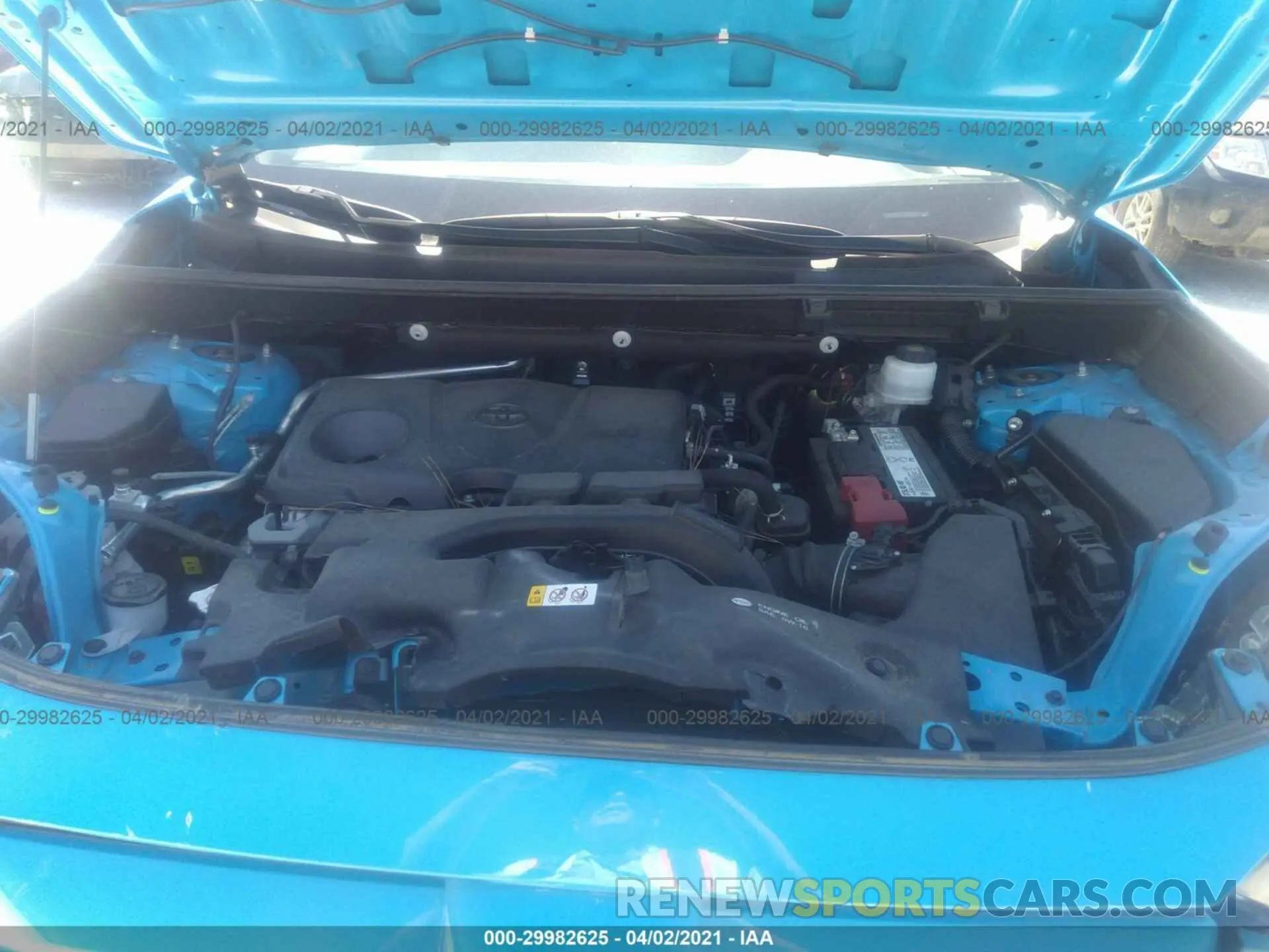 10 fotografías del automóvil dañado 2T3C1RFV7KW016955 TOYOTA RAV4 2019