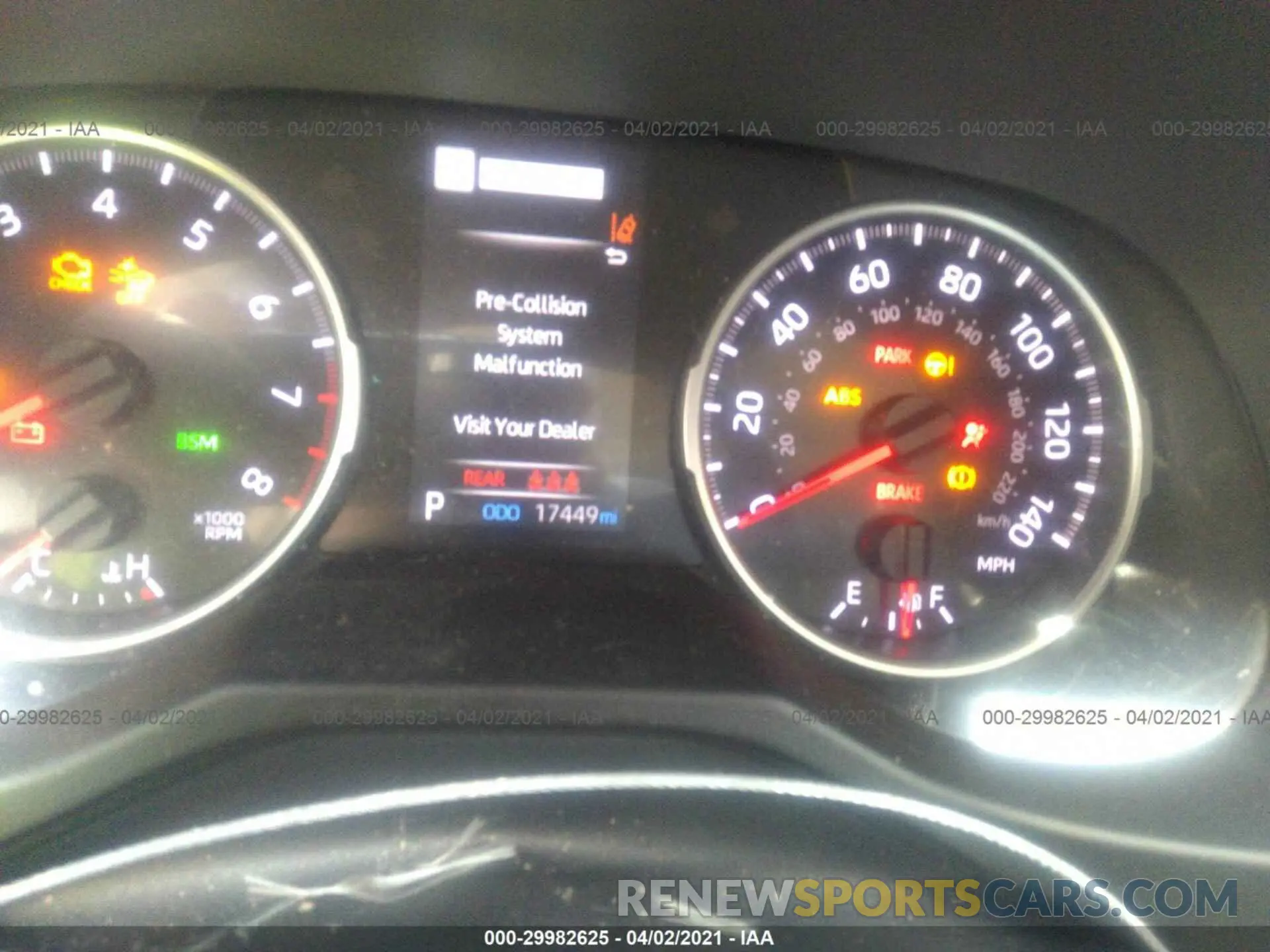 7 fotografías del automóvil dañado 2T3C1RFV7KW016955 TOYOTA RAV4 2019
