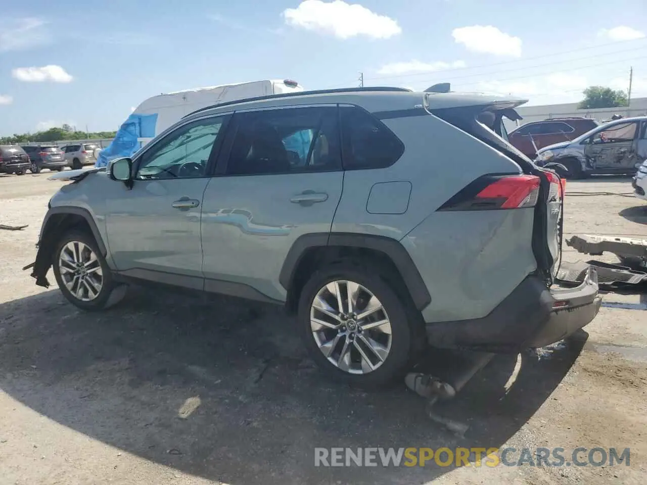 2 fotografías del automóvil dañado 2T3C1RFV7KW025588 TOYOTA RAV4 2019